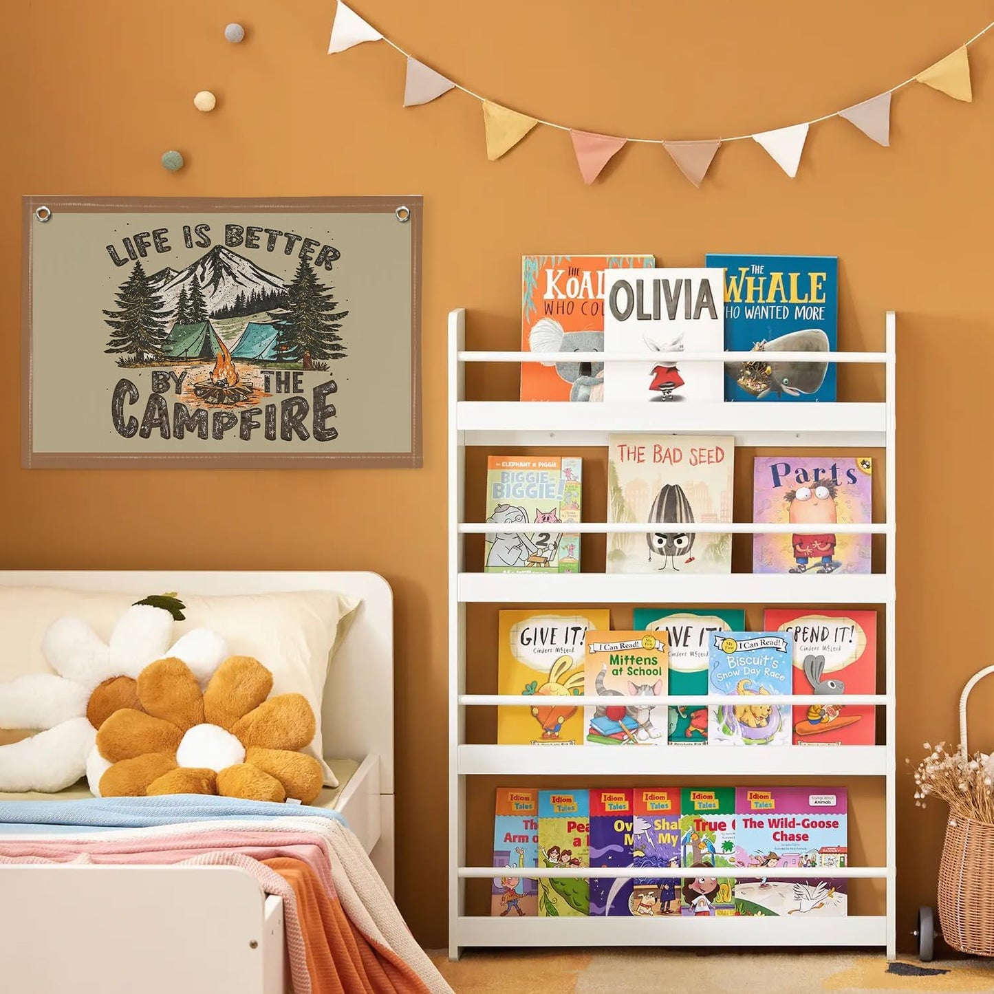 Camp Flag Banner for Summer Camp Decor / Life Is Better By The Campfire