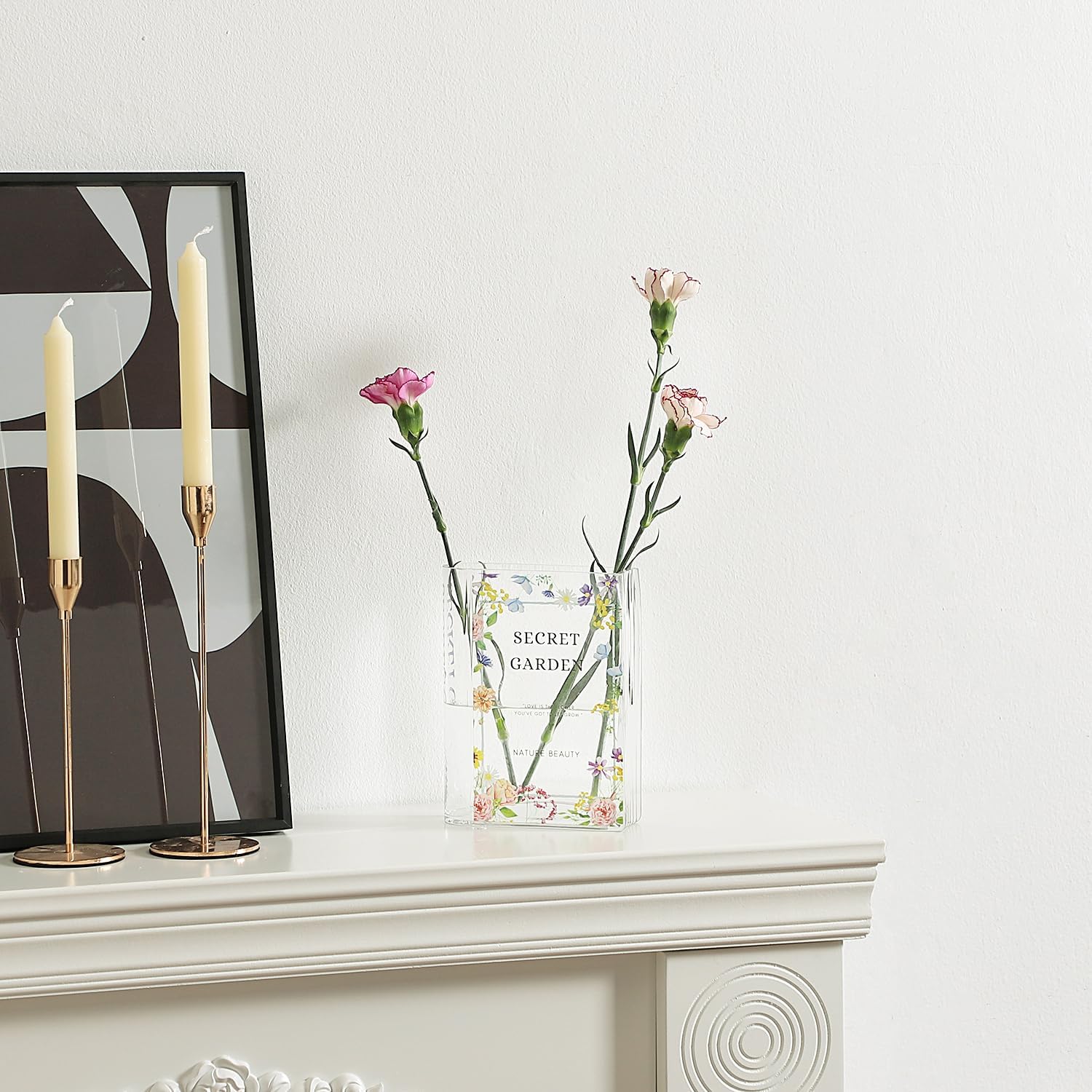 Glass Book Vase / Sg / Glass-7.8 / Clear