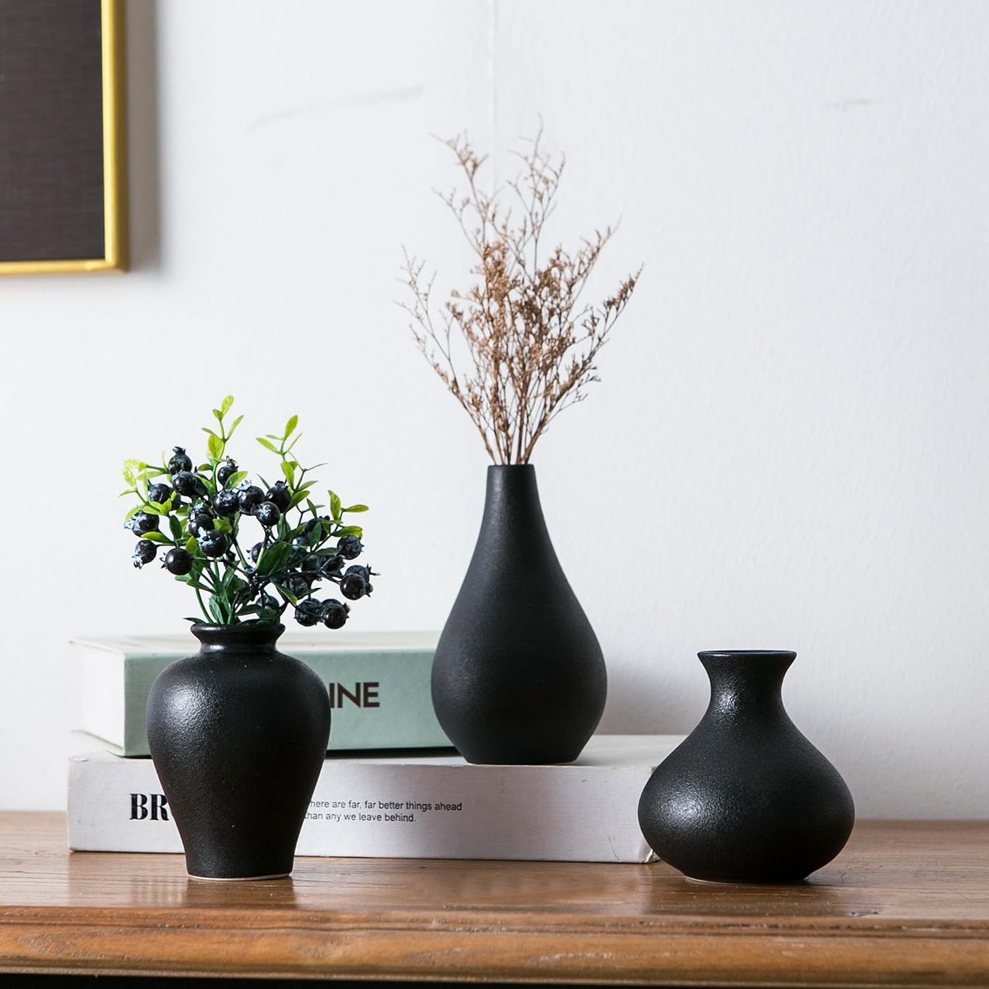 Ceramic Small Vase / Black / Set of 5