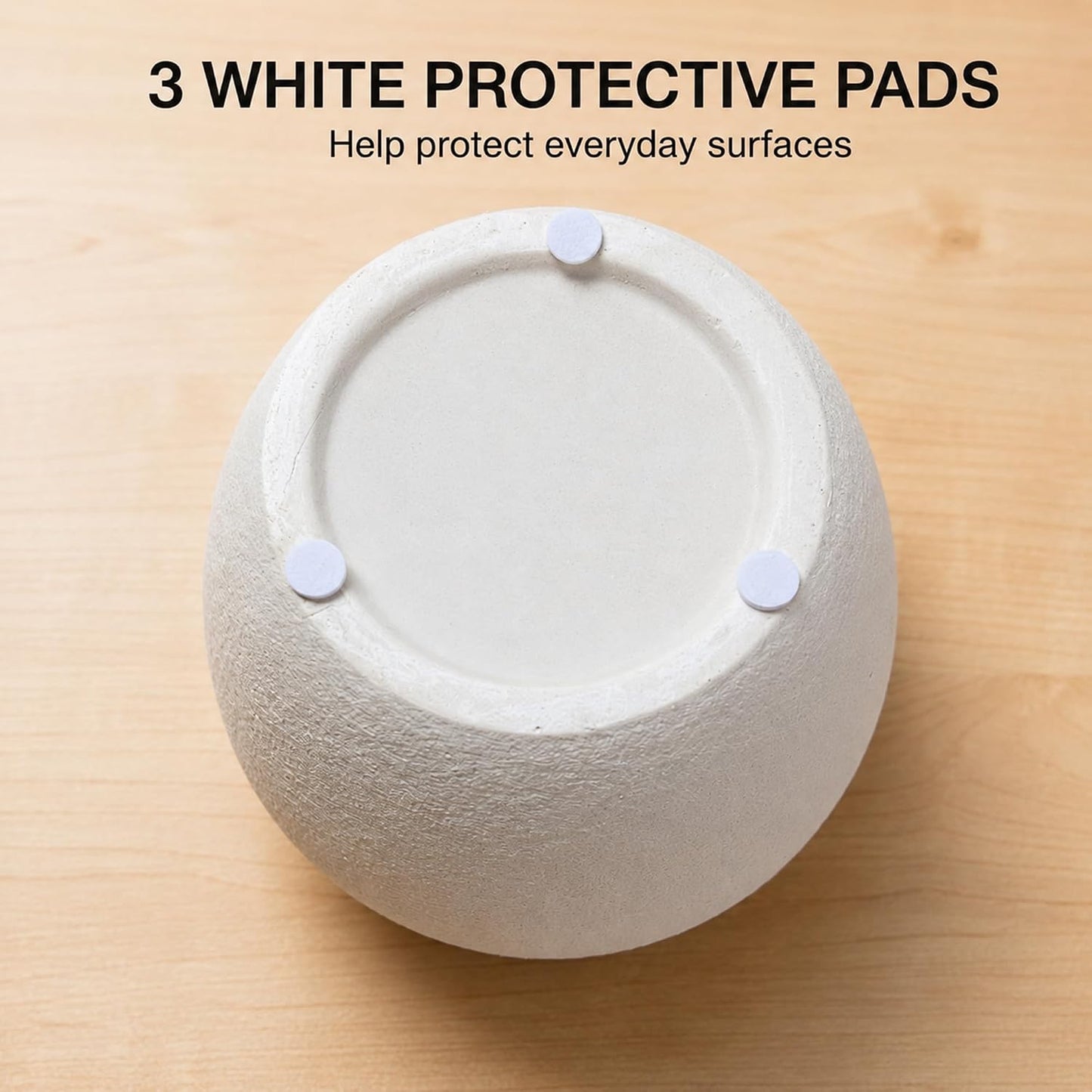 5.9" Small Round Ceramic Vase / 5.9" Small Round / White