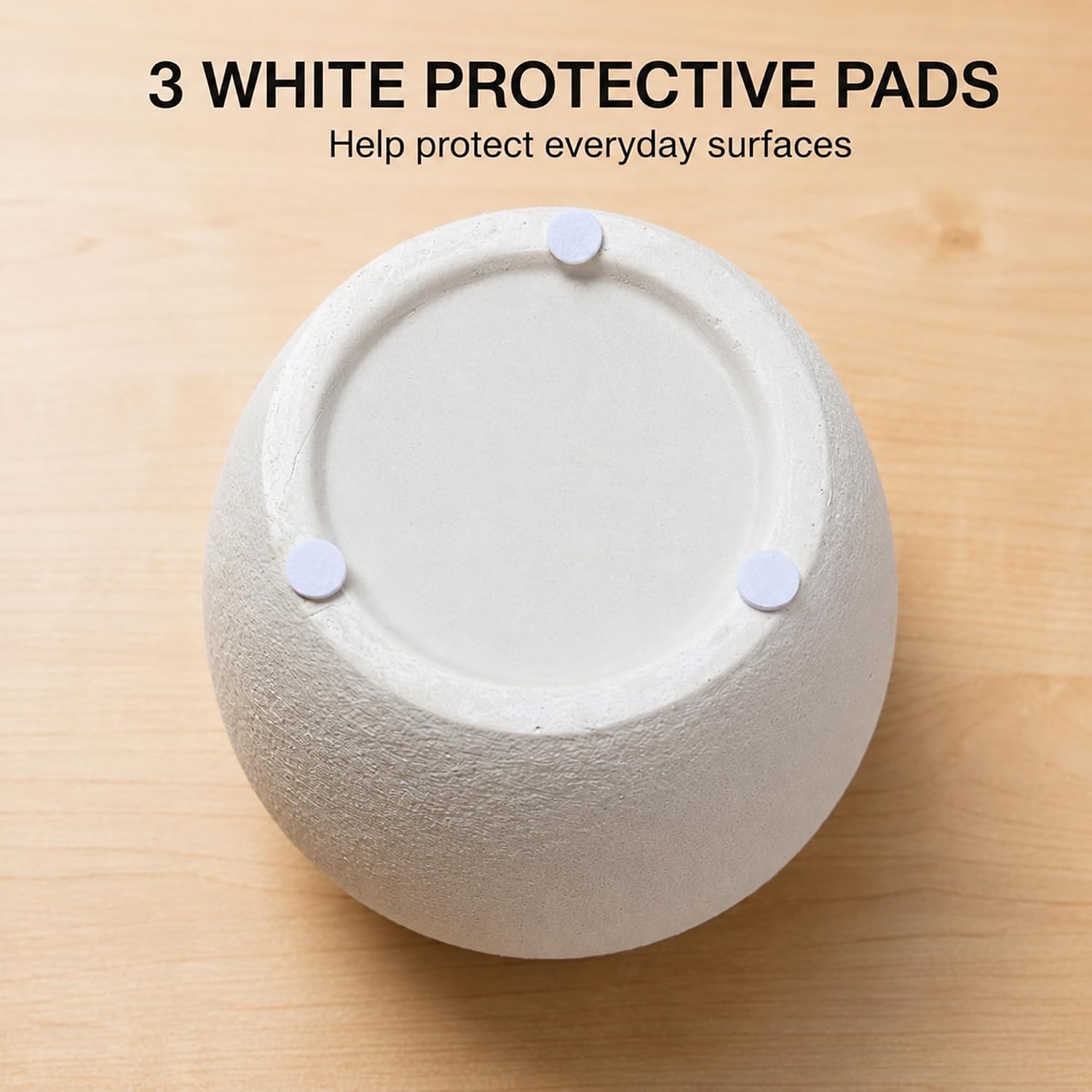 5.9" Small Round Ceramic Vase / 5.9" Small Round / White