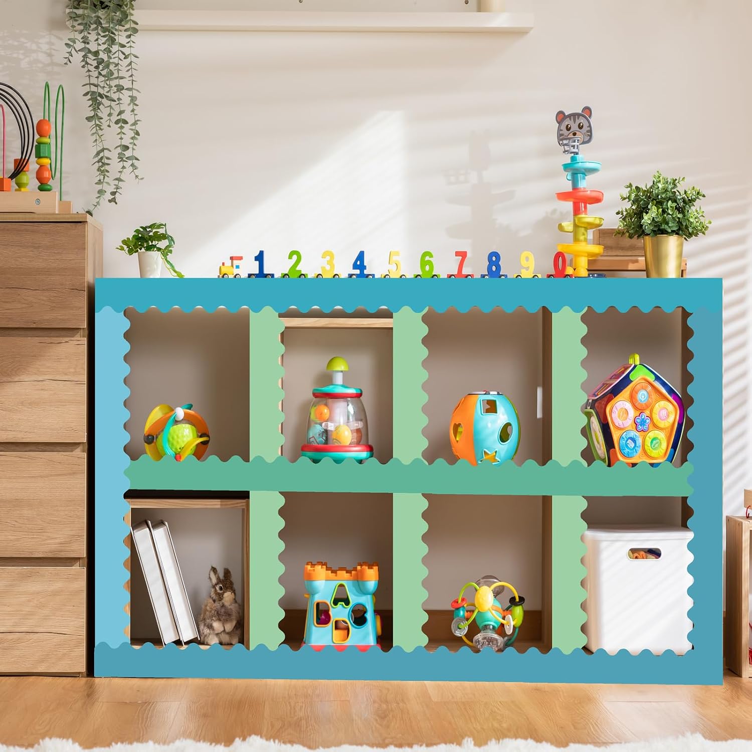 12 Rolls Scalloped Bulletin Board Borders Classroom Borders for Bulletin Board Trim / Mixed Colors