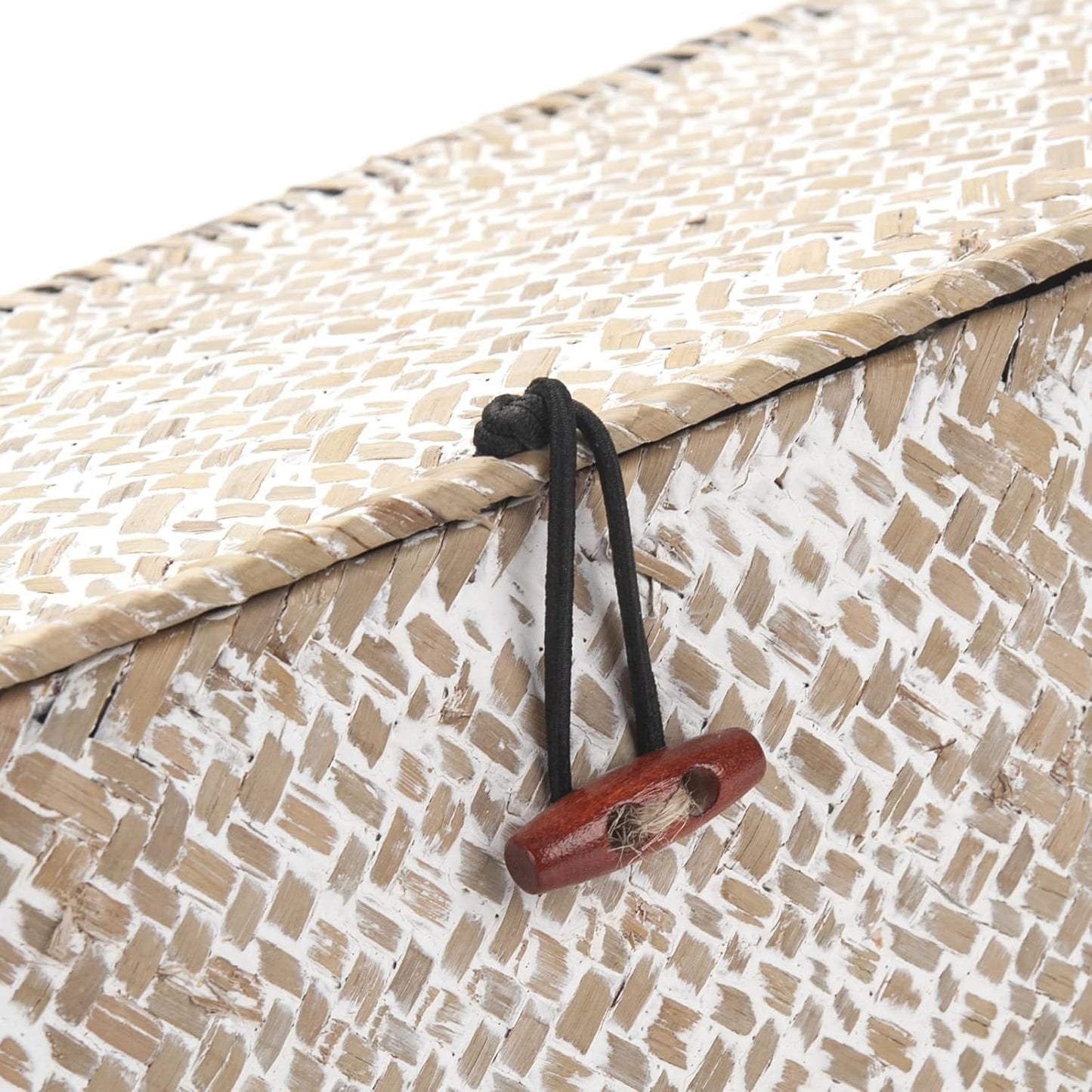 Seagrass Storage Basket / Whitewash / 13 x 5 x 4.3