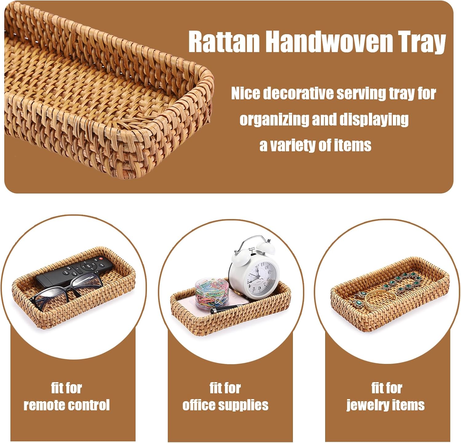Small Remote Basket / Natural / 8.3 x 4.7 x 1.6