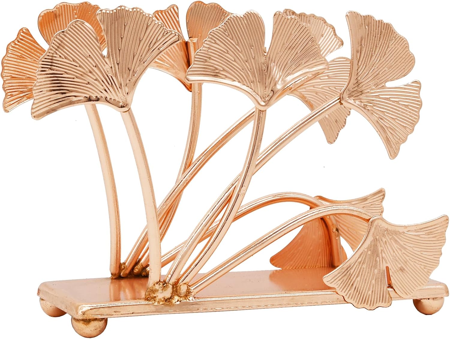 Ginkgo Leaf Napkin Holder / Rose Gold