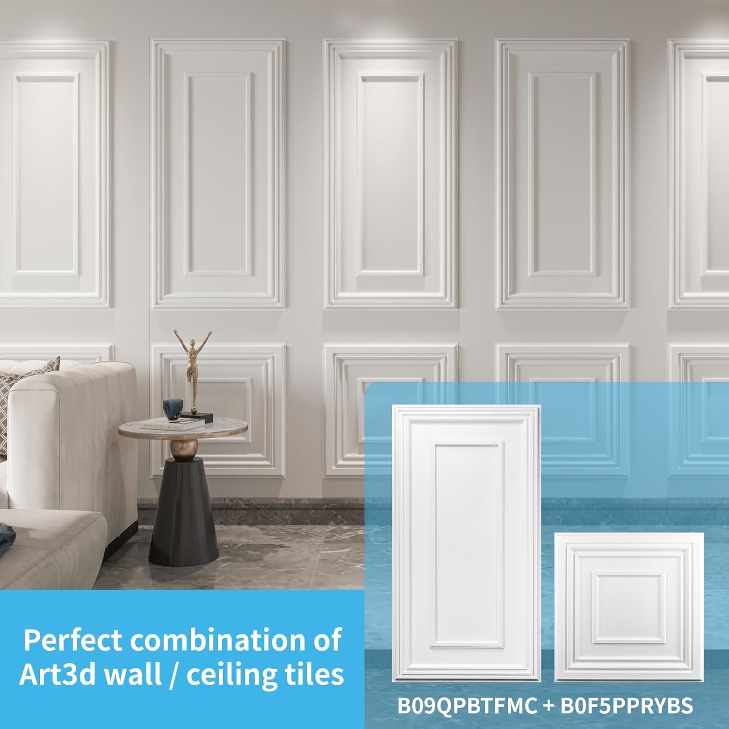 Drop Ceiling Tiles / 24 x 48 / White / Set of 12