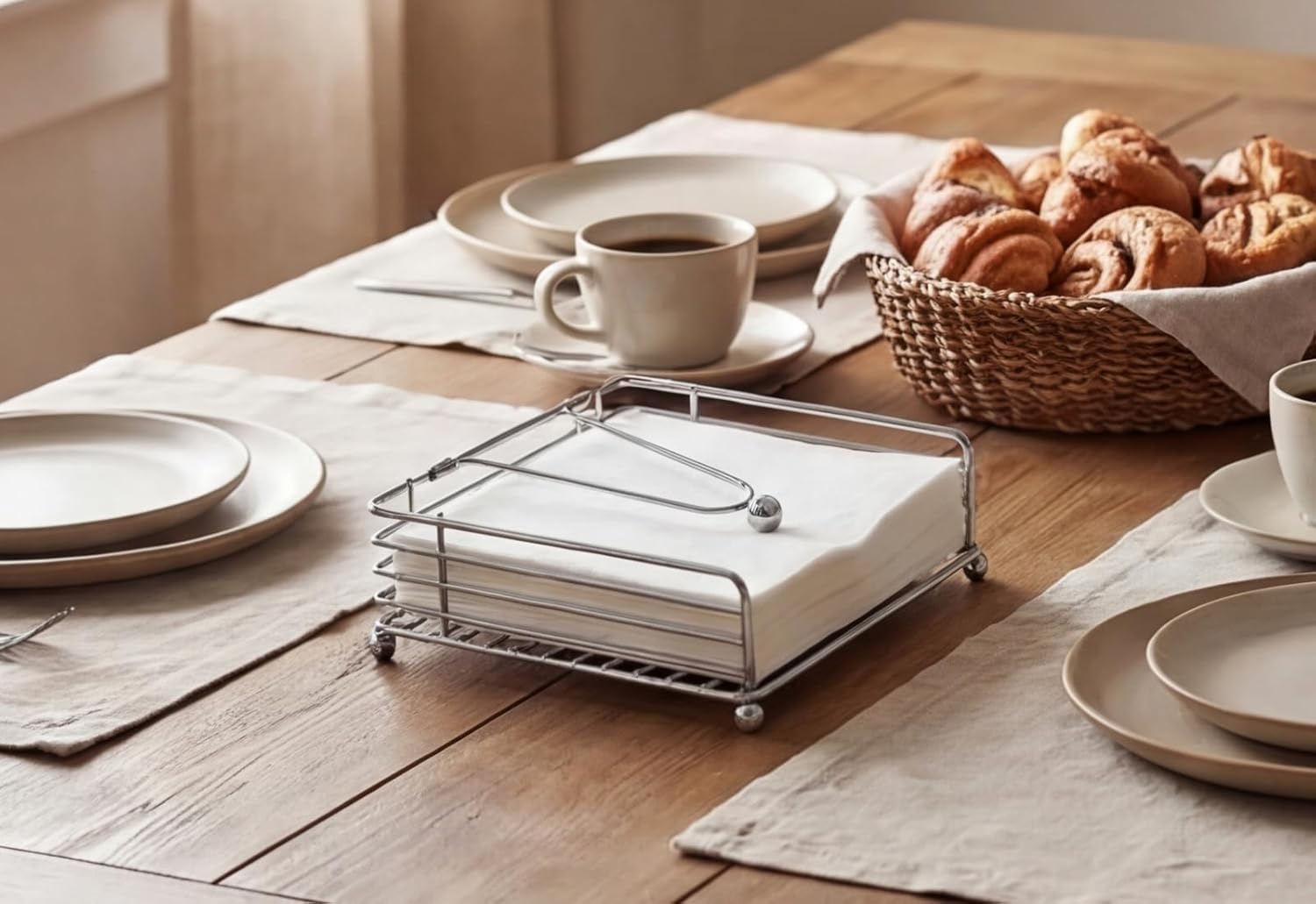 Napkin Holder / Square Cocktail Paper Holder of Elegant