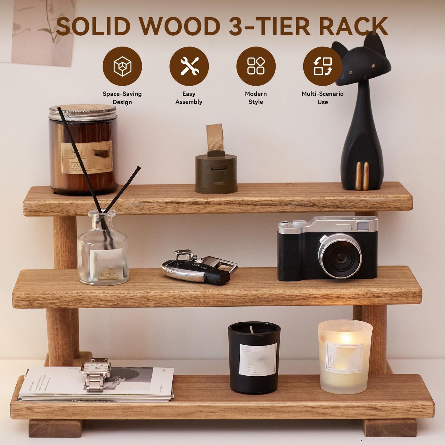 Paulownia Wood Stand / Brown