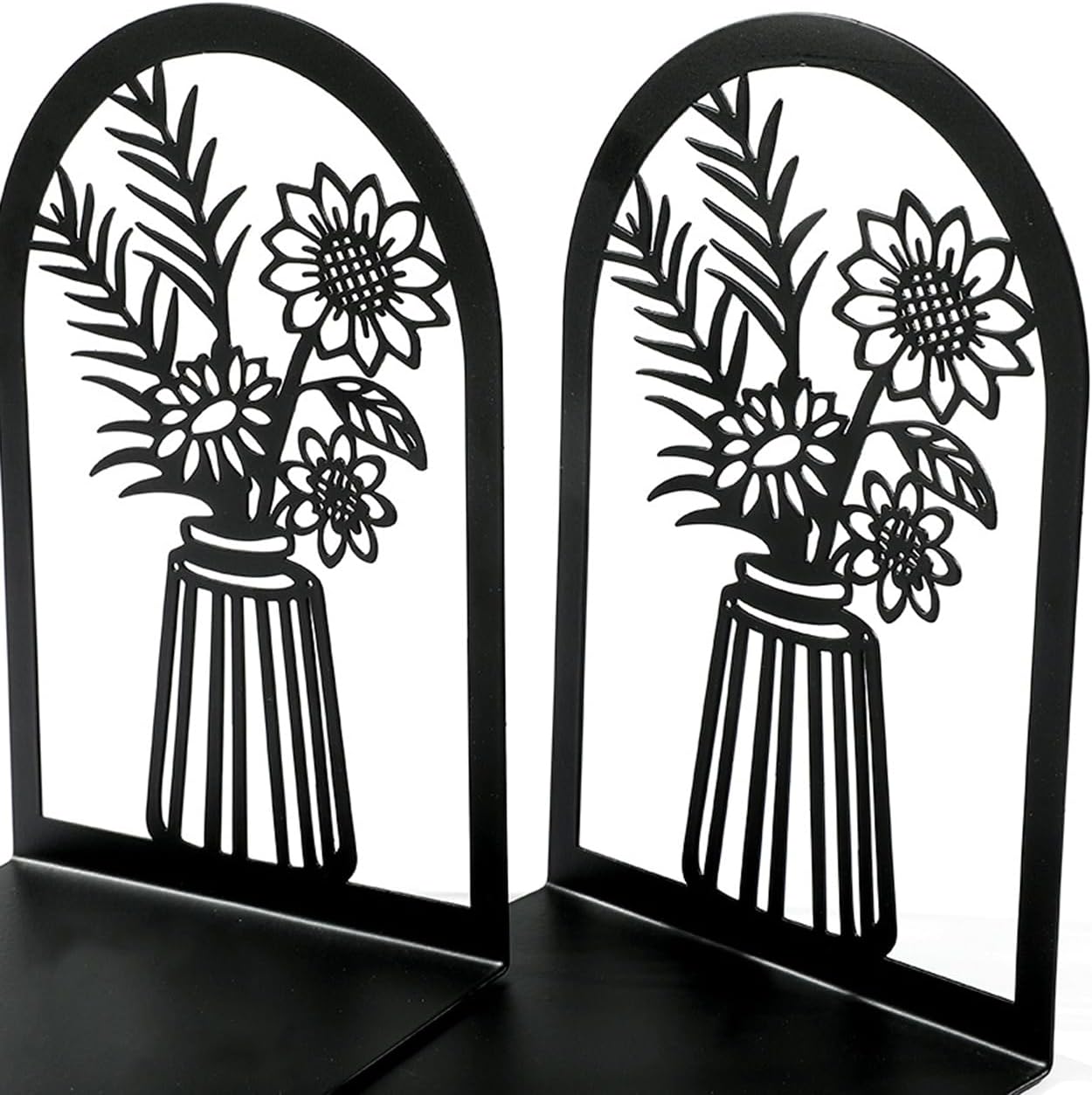 Metal Bookends / Metal Book Ends 3 Pairs / Black