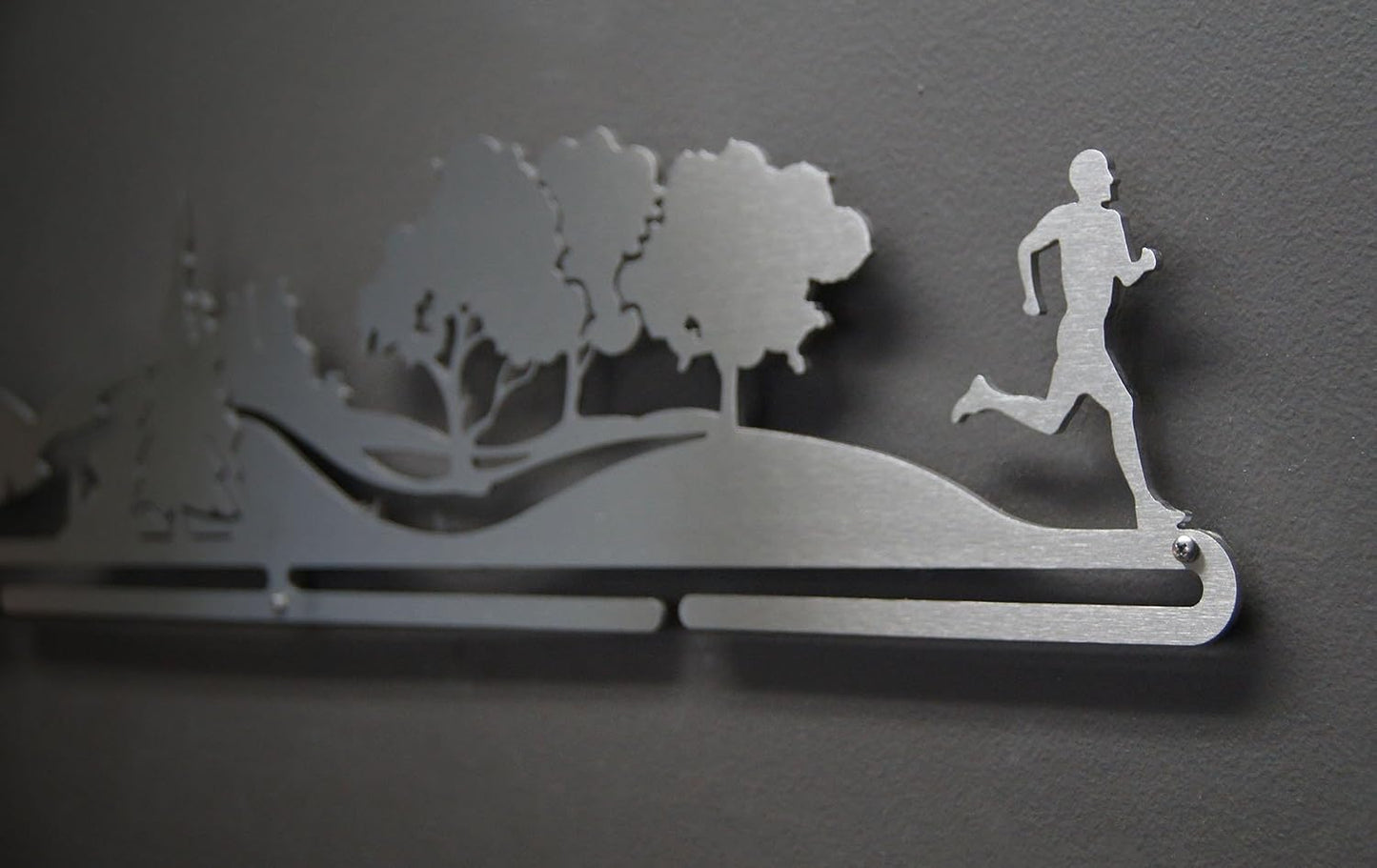 Allied Medal Hangers - Trailscape - Male or Female Runner - Multiple Variations Offered - Sports Awards Holder Display