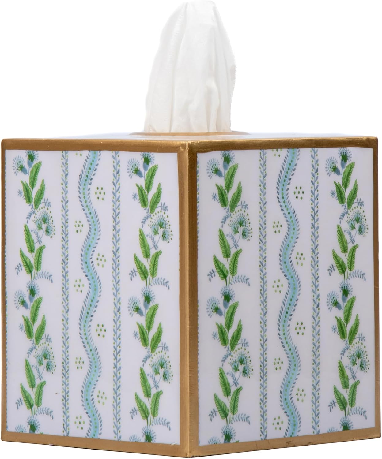 Multi Color Pink Tissue Holder / Blue & Green
