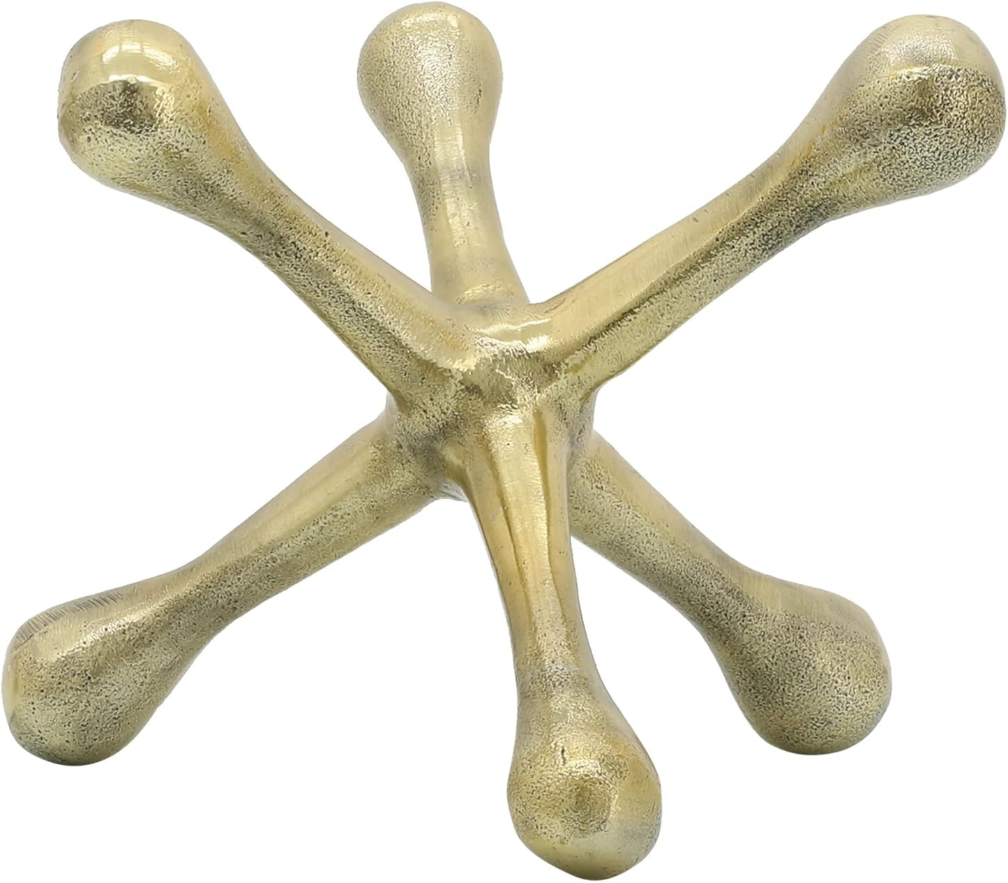Modern Decorative Sculpture Figurine / 8"H / Gold