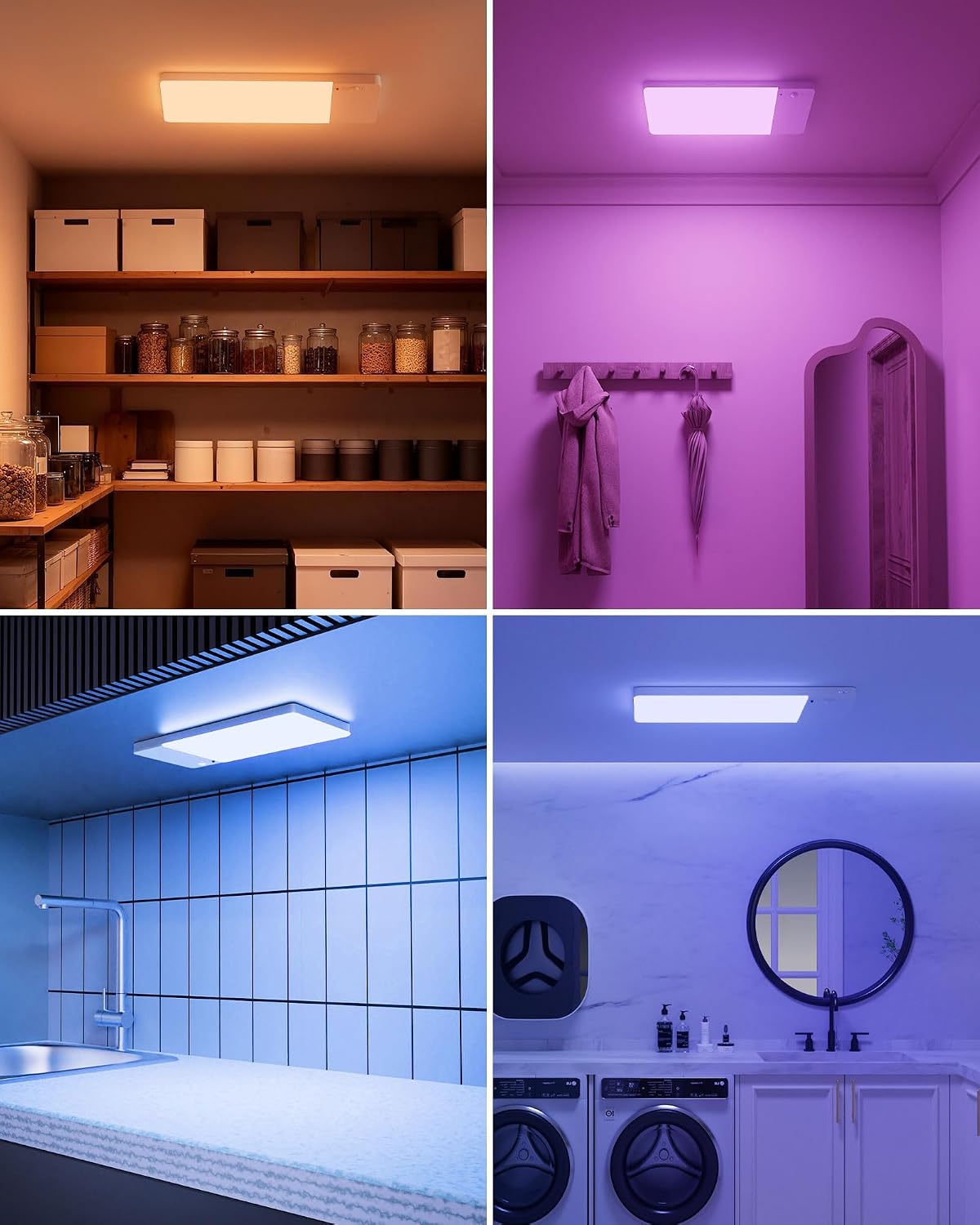 Rechargeable Motion Sensor Closet Light, Ceiling Light for Pantry, Garage | FULEN Ceiling Lights with 12000mAh Battery
