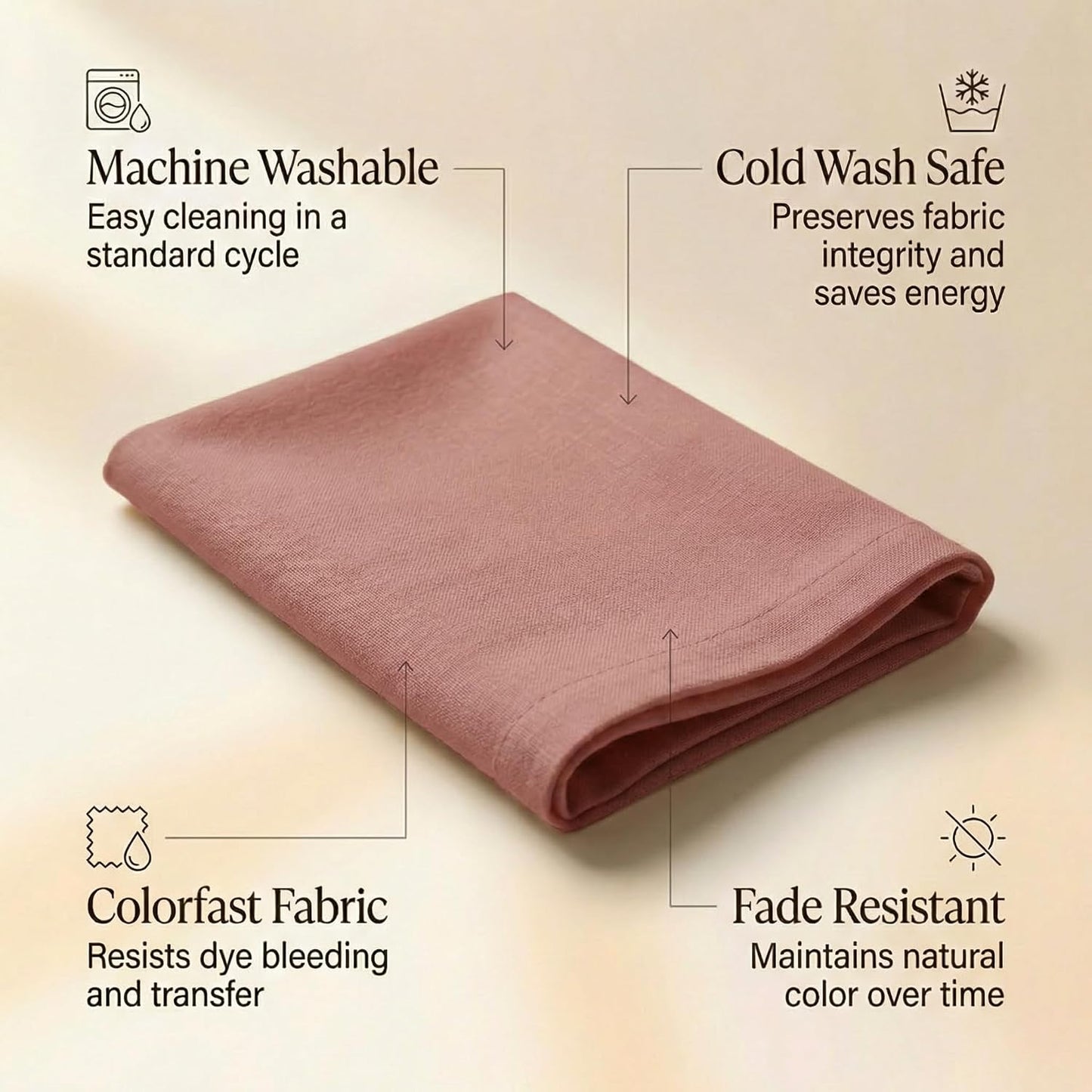 Accent Home 100% Cotton Napkins, Delicate Cloth Napkins for Dinners | 100% Pure Cotton Napkins, Economy Pack, Multi