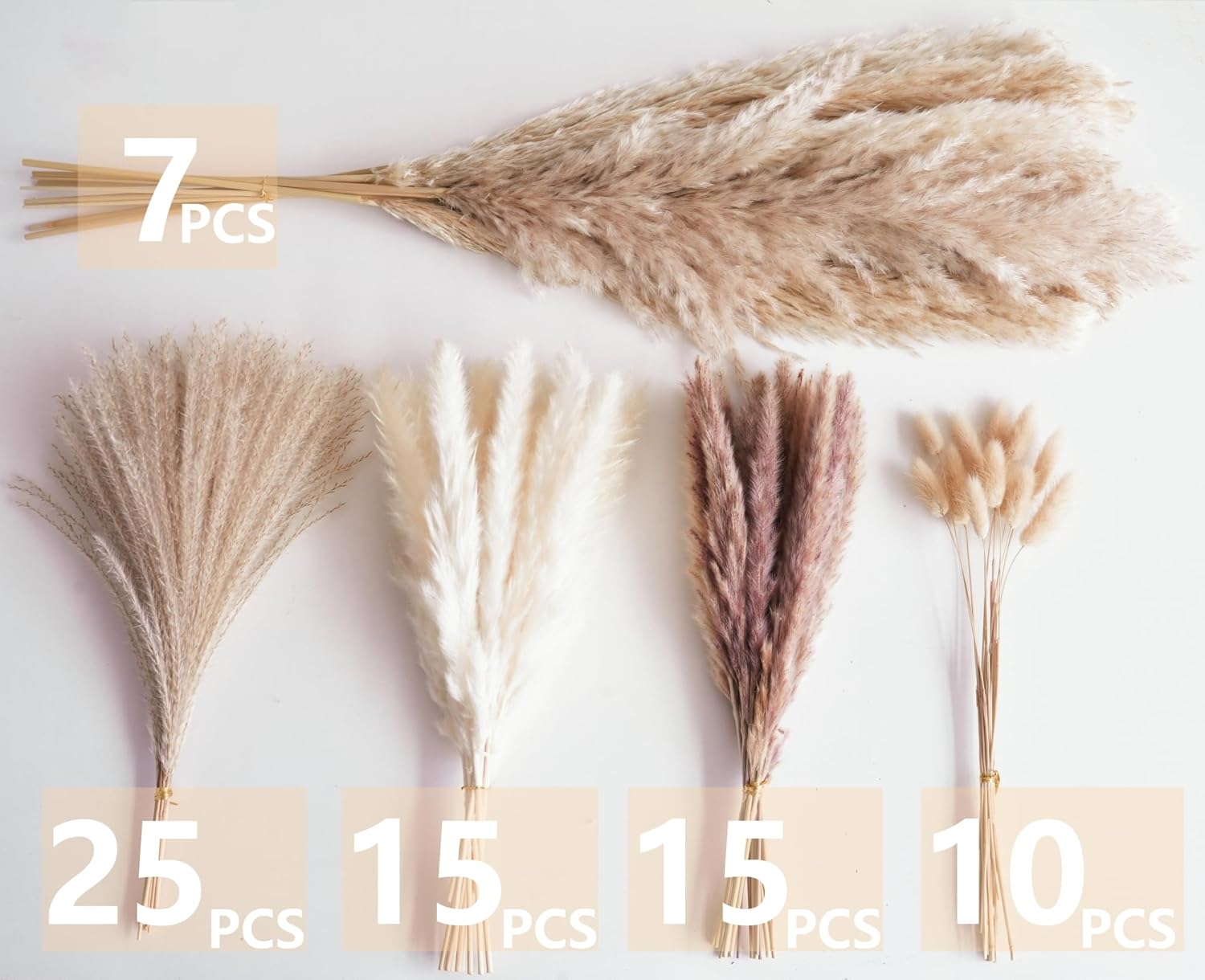 Decorative Tall Pampas Grass for Floor Vase