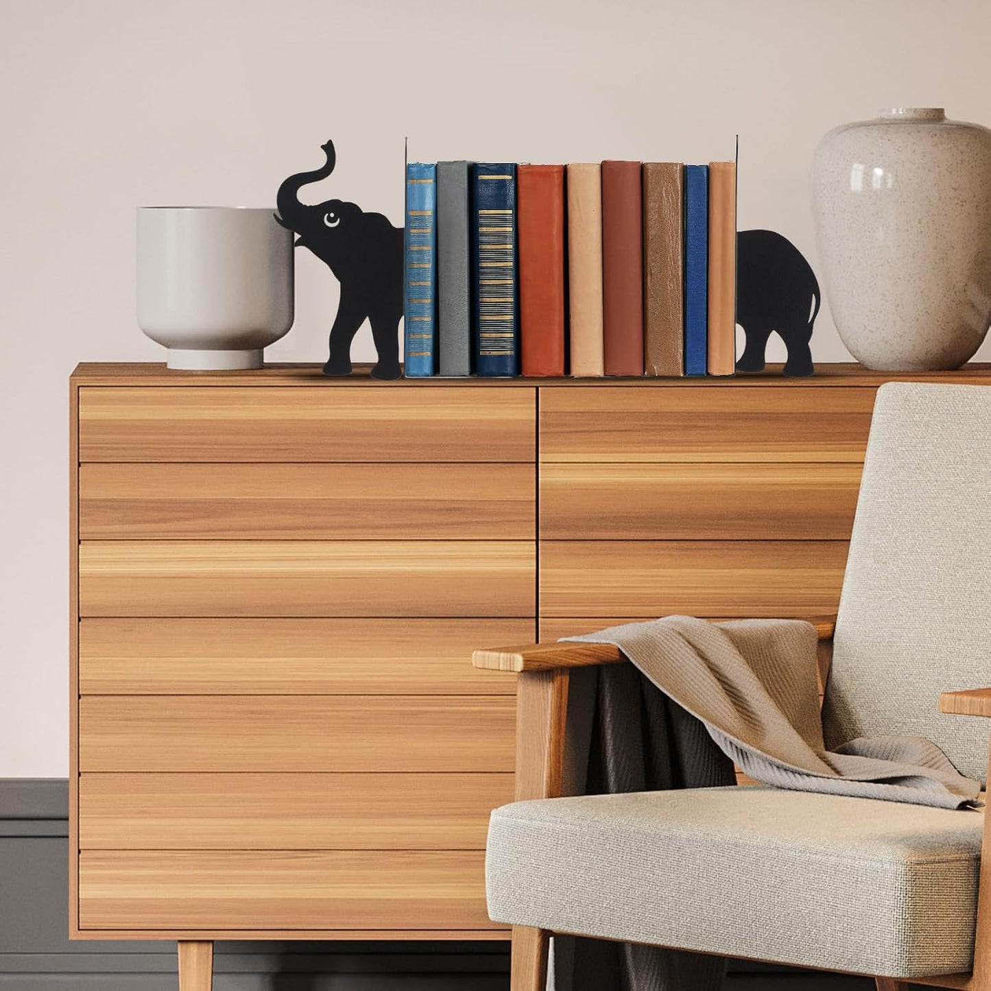 Metal Bookends Styles Book Ends / Elephant / Set of 2