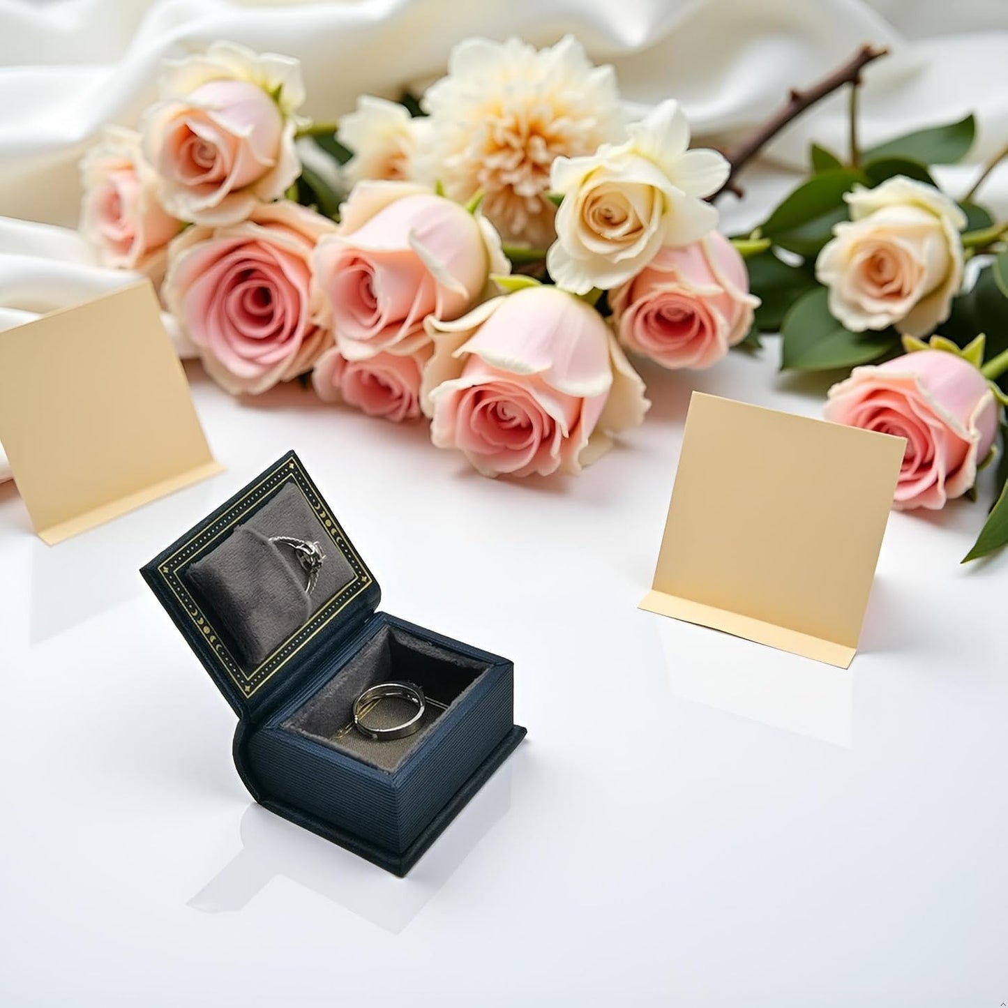 Book Shaped Ring Box / Blue-magic Book