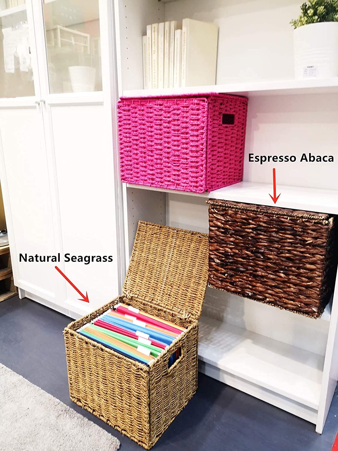 Seagrass File Filing Cabinet File Box Organizer