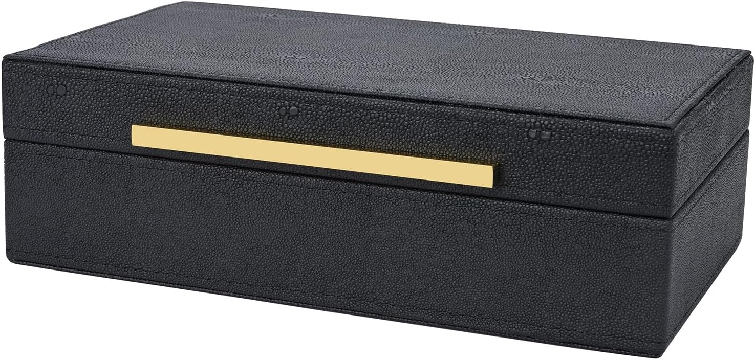 Keepsake And Memory Storage Decorative Boxes / 11 In / Black-1