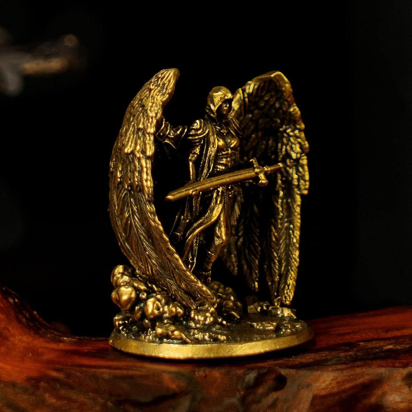 100% Solid Brass Statue / Archangel