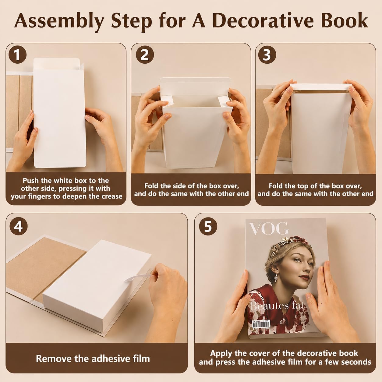 Decorative Faux Book Boxes / Set of 6