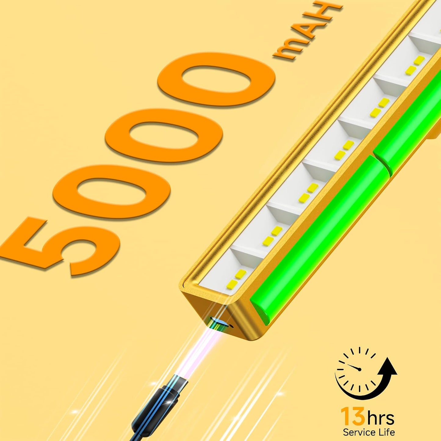 Picture Light Wireless, 5000mAh Battery Powered Art Light for Pictures, 350LM, Dimmable, Remote Control, 16in Wall