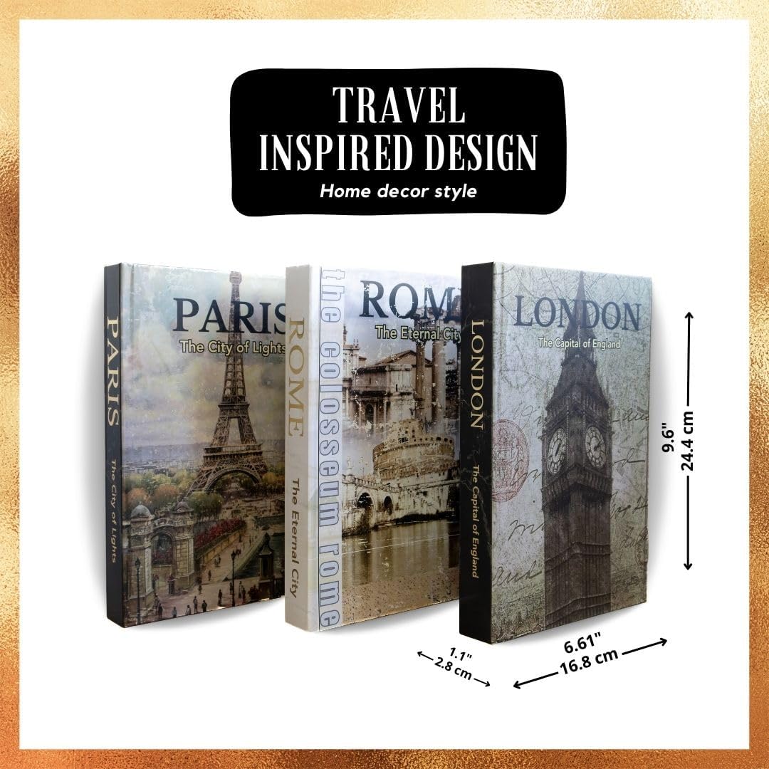 Decorative Books / . Decorative Boxes / Set of 3