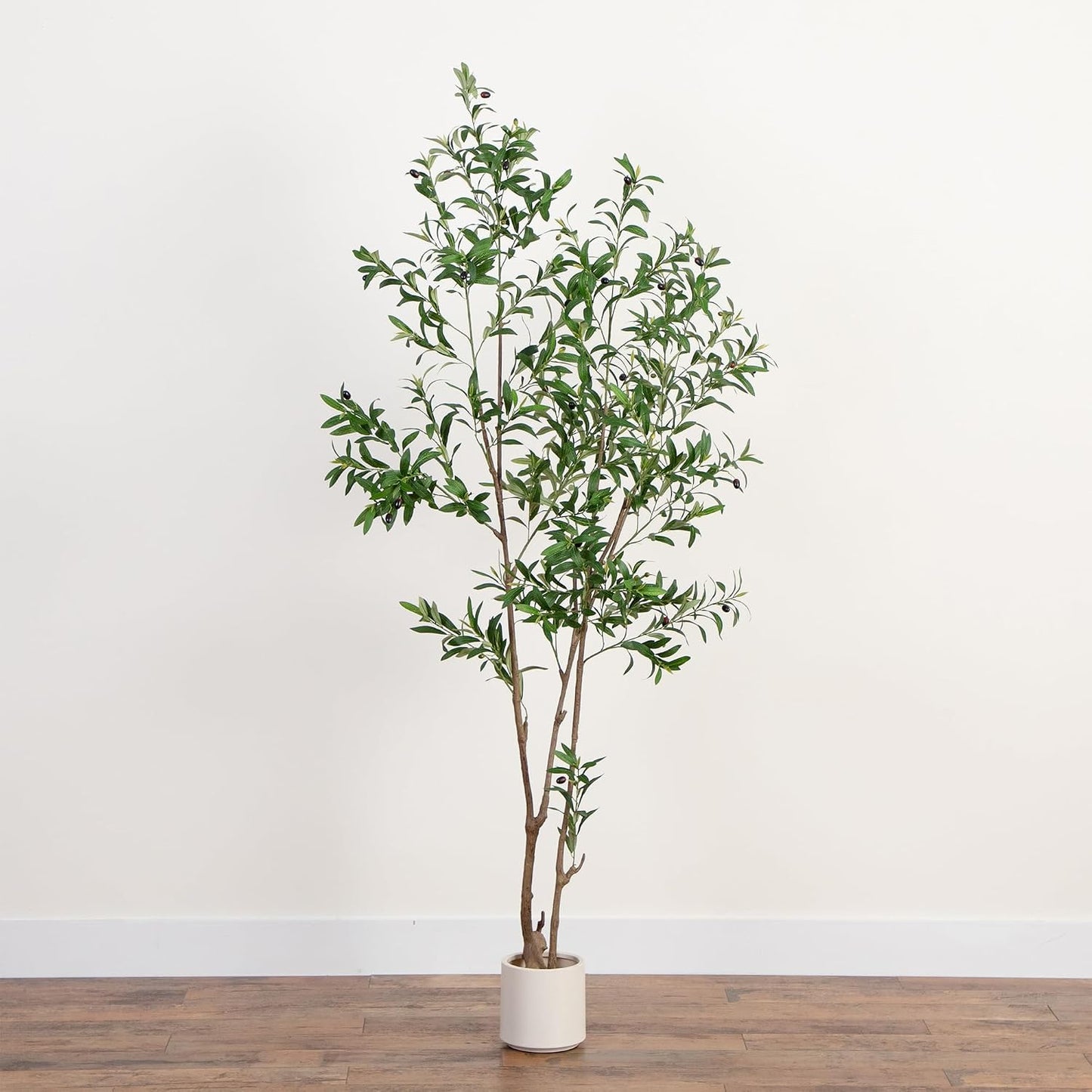Minimalist Faux Olive Plant / 7 Inch