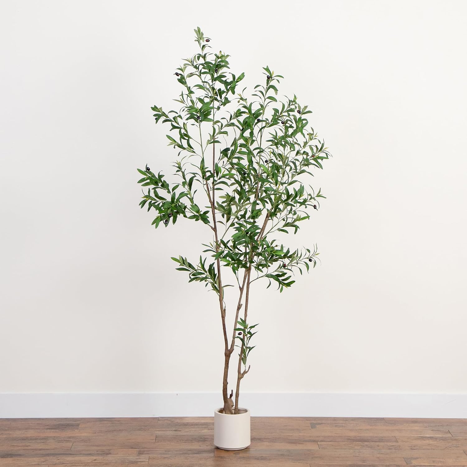 Minimalist Faux Olive Plant / 7 Inch