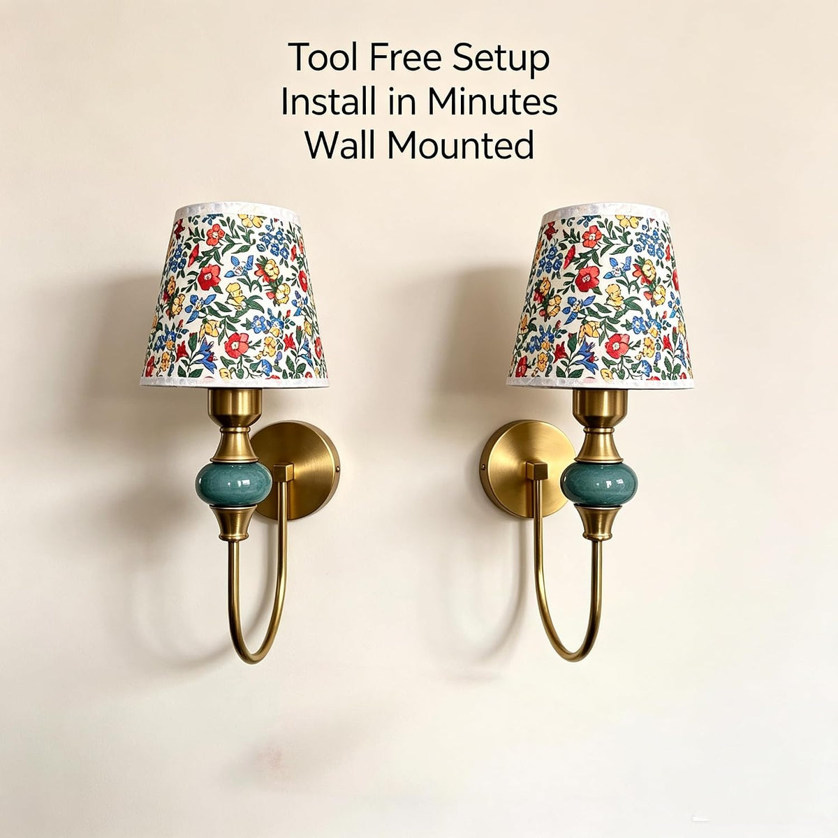 Wall Sconces Set of 2 Rechargeable Battery Operated Wall Lamp 5000mAh 15 Color Changing Dimmable Wall Light with Timer