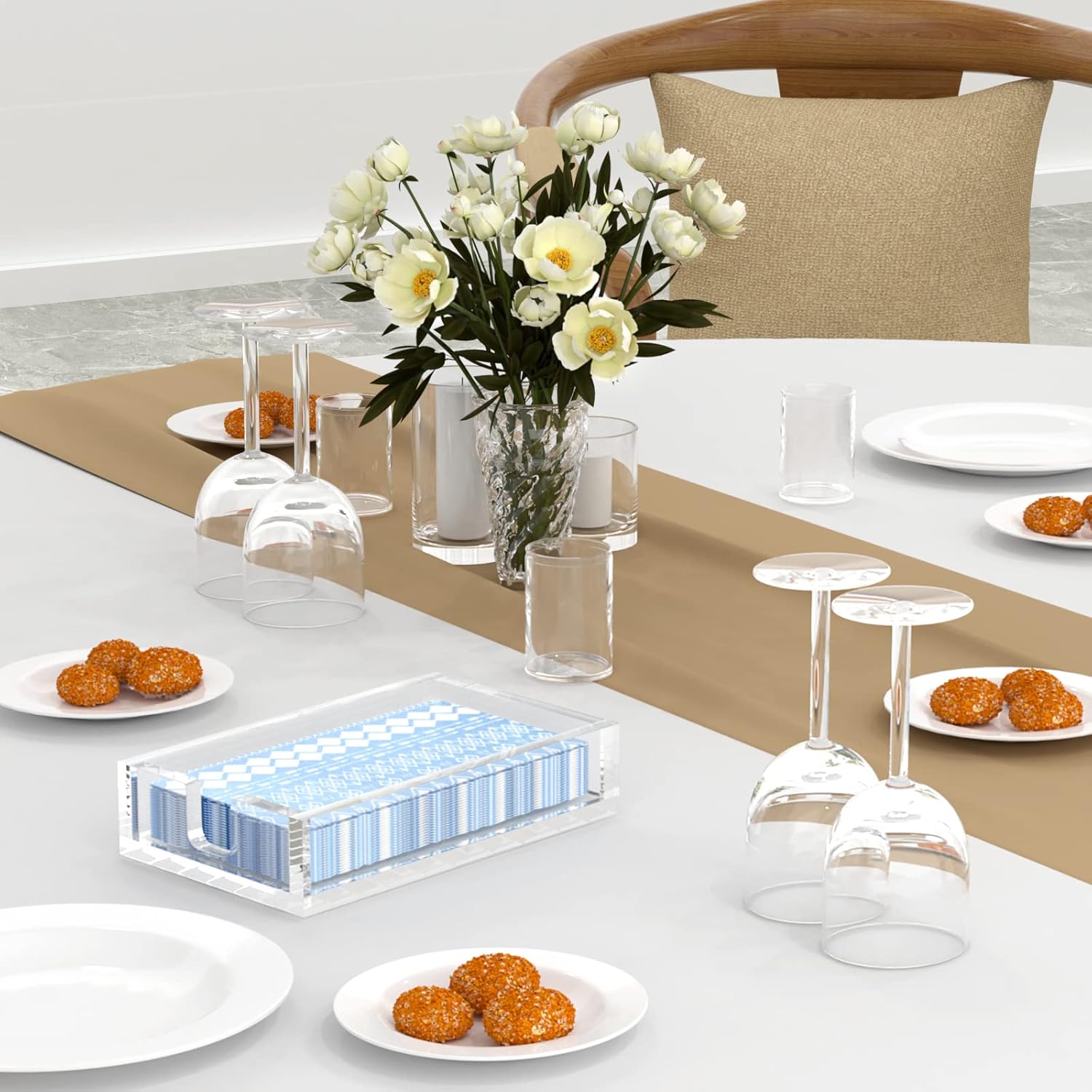 Acrylic Napkin Holder / Clear / 9 x 5.5
