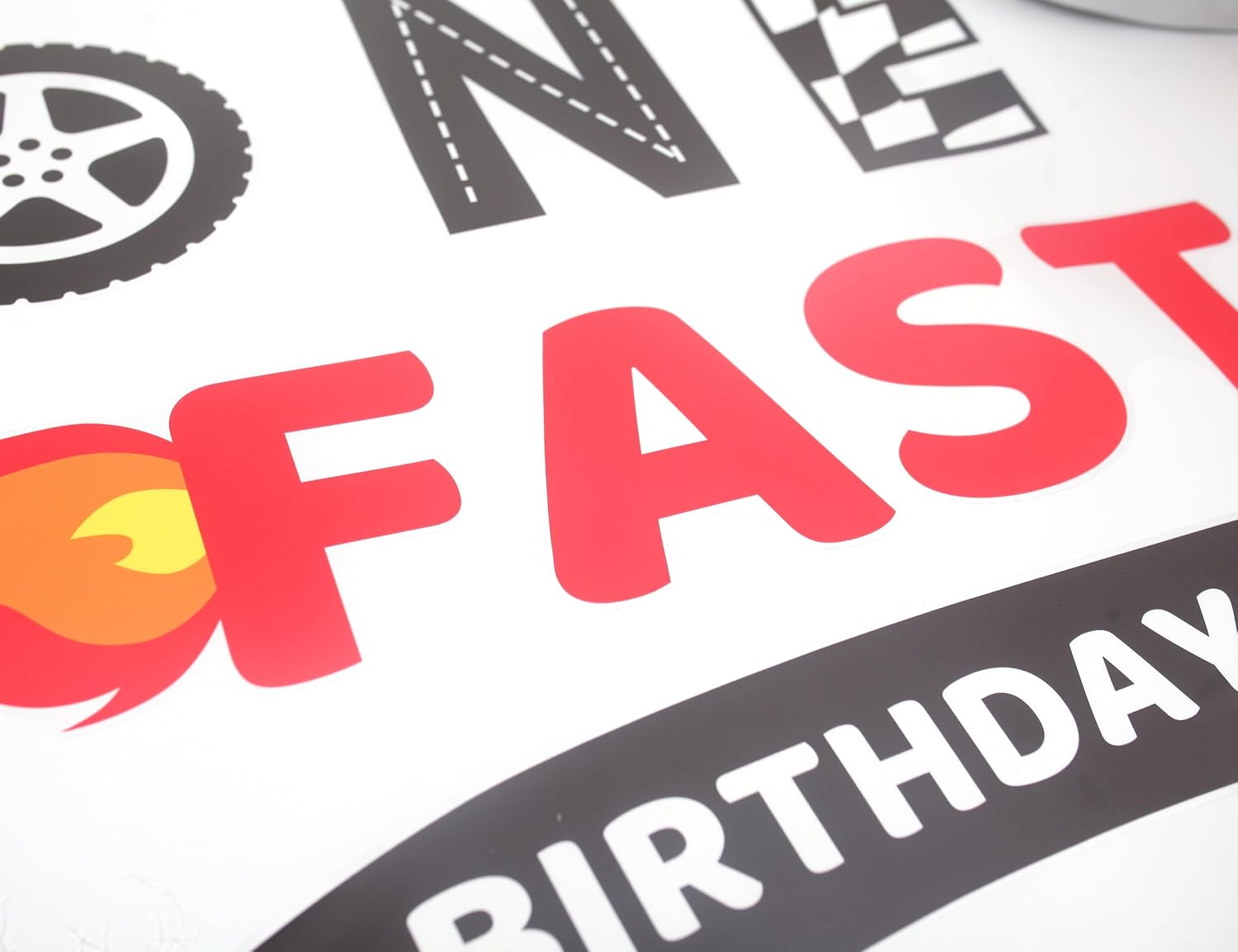 Fast One Party Decal Sign