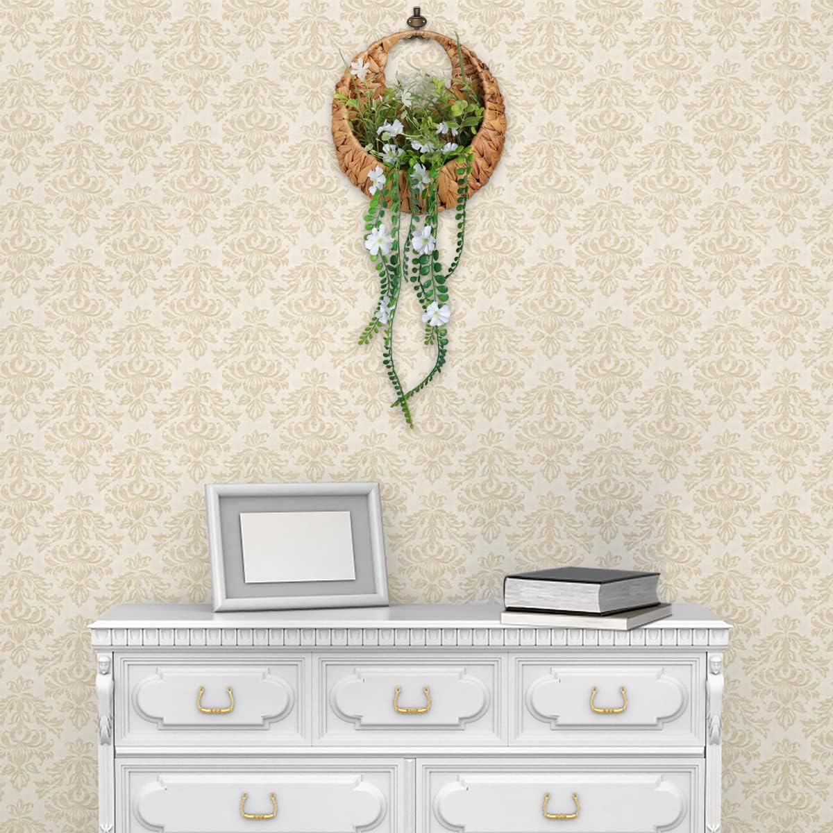 Artificial Handing Plants / Green / 22 Inch