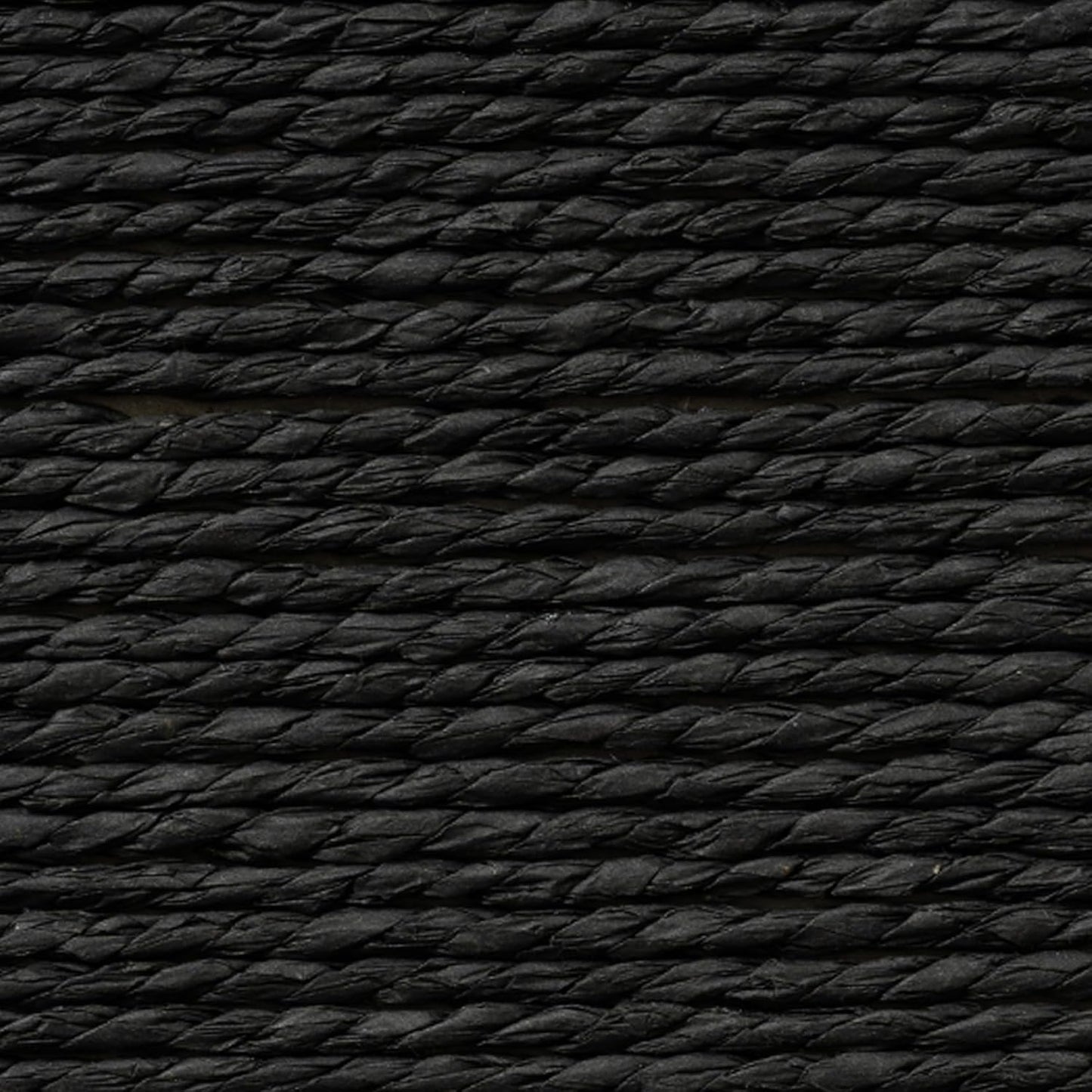 Stackable Wicker Baskets for Makeup Closet / Black