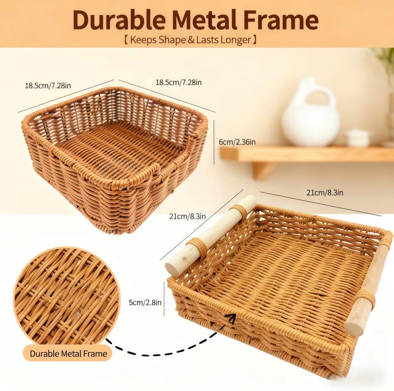 Rattan Napkin Holder Set / Set of 2
