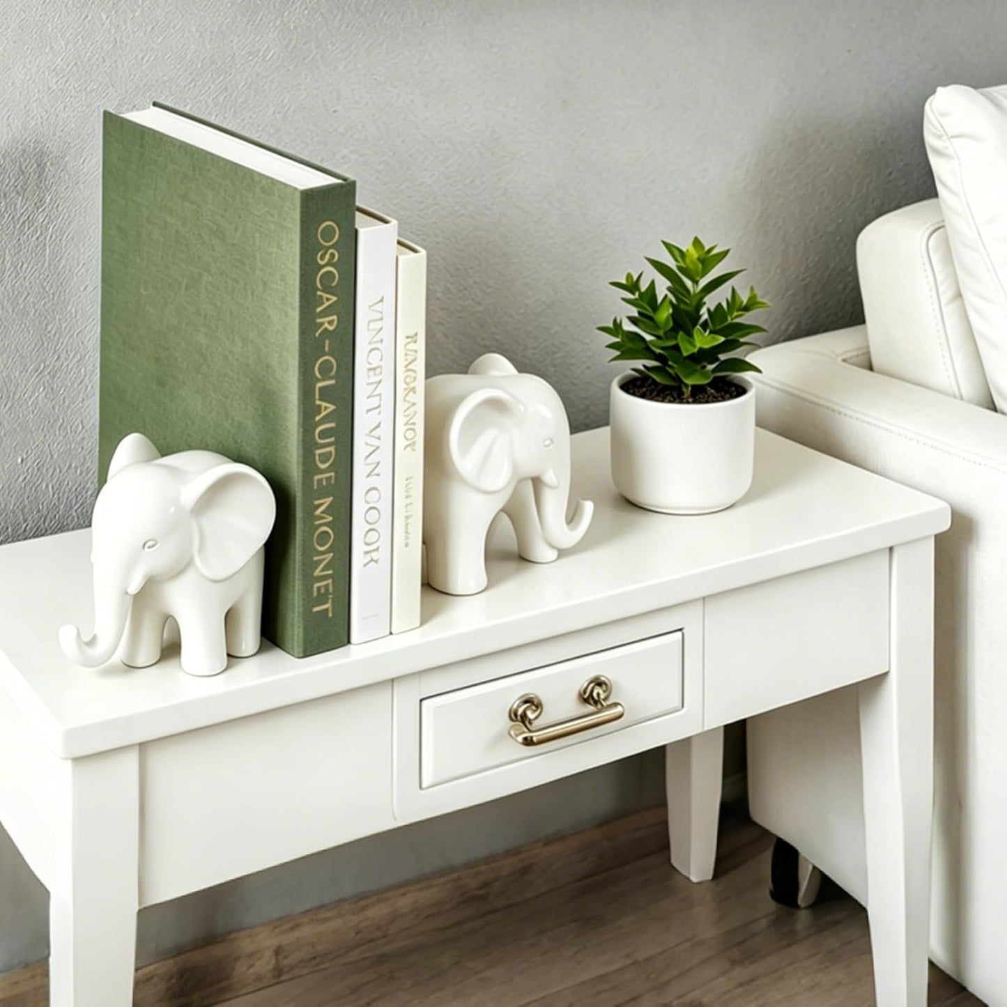 Linen Book Storage Boxes / Green
