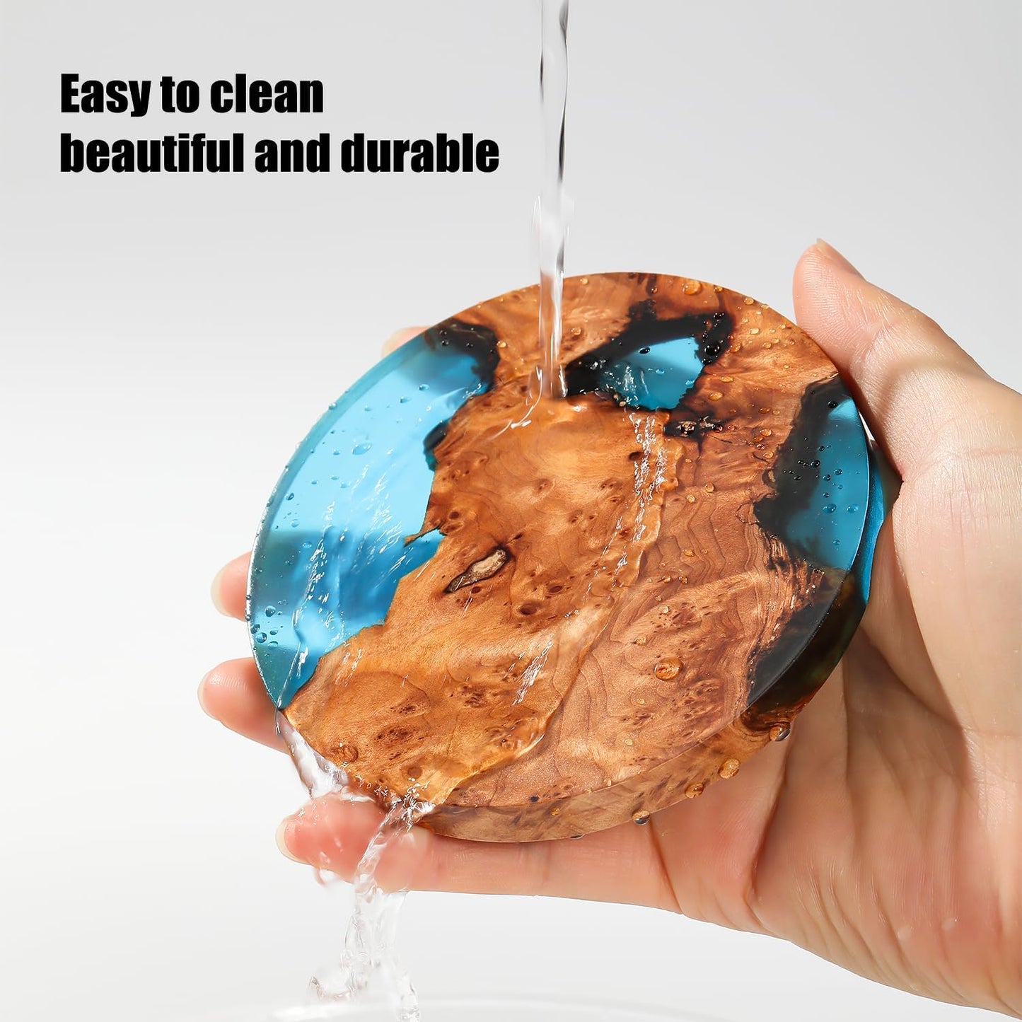 Holder / Wooden Beverage Coaster / Set of 6