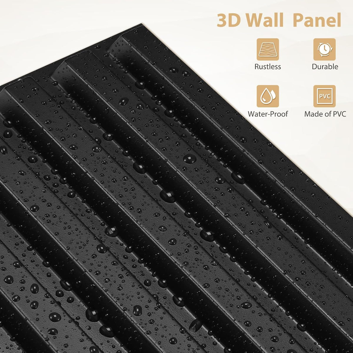 Heikki 30 Pack 3D Wall Panel for Interior Wall Décor, PVC Flower Textured Wall Panels for Living Room Bedroom Hotel