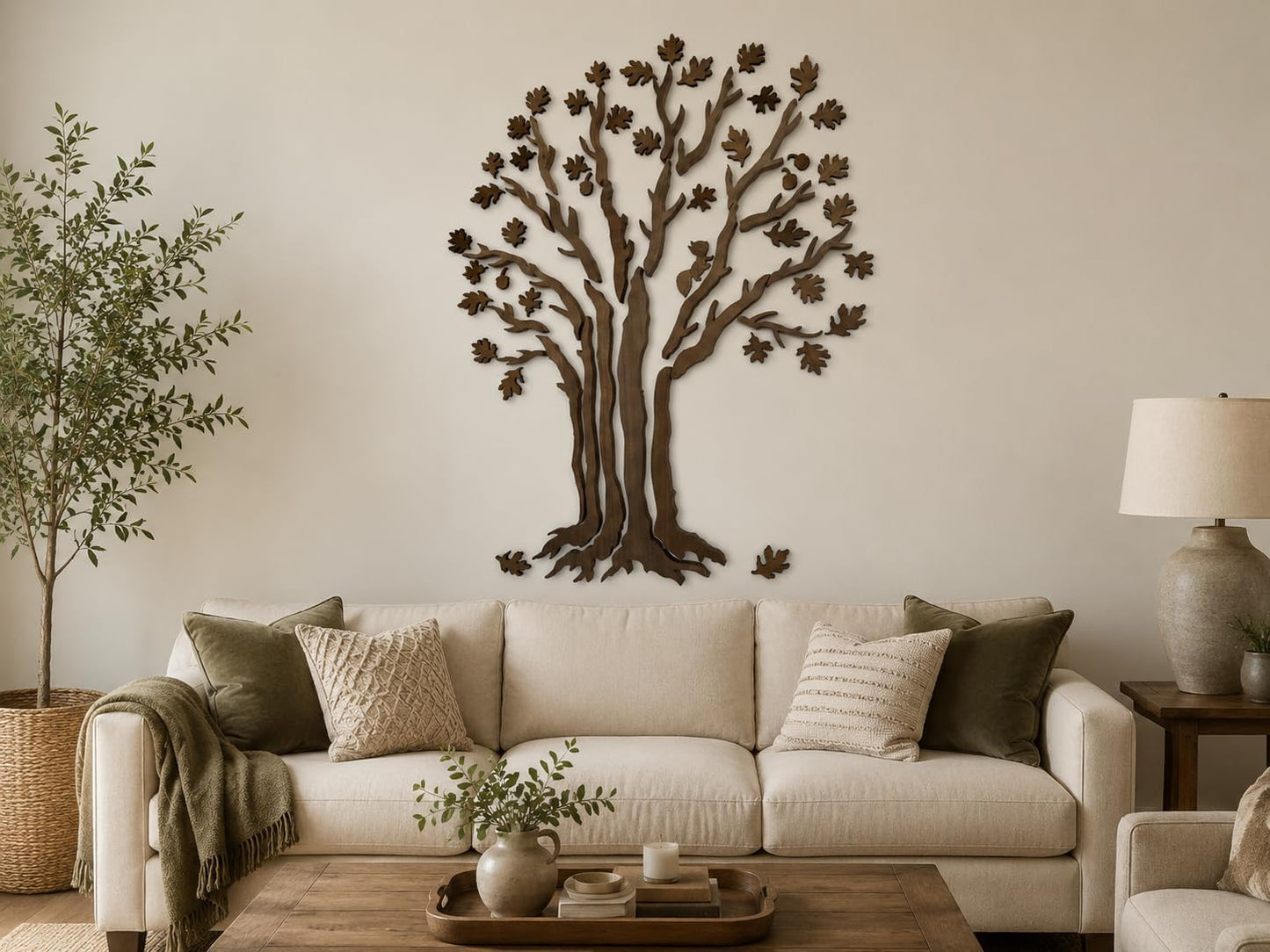 Rustic Forest Decor / Bronze / 39 x 59