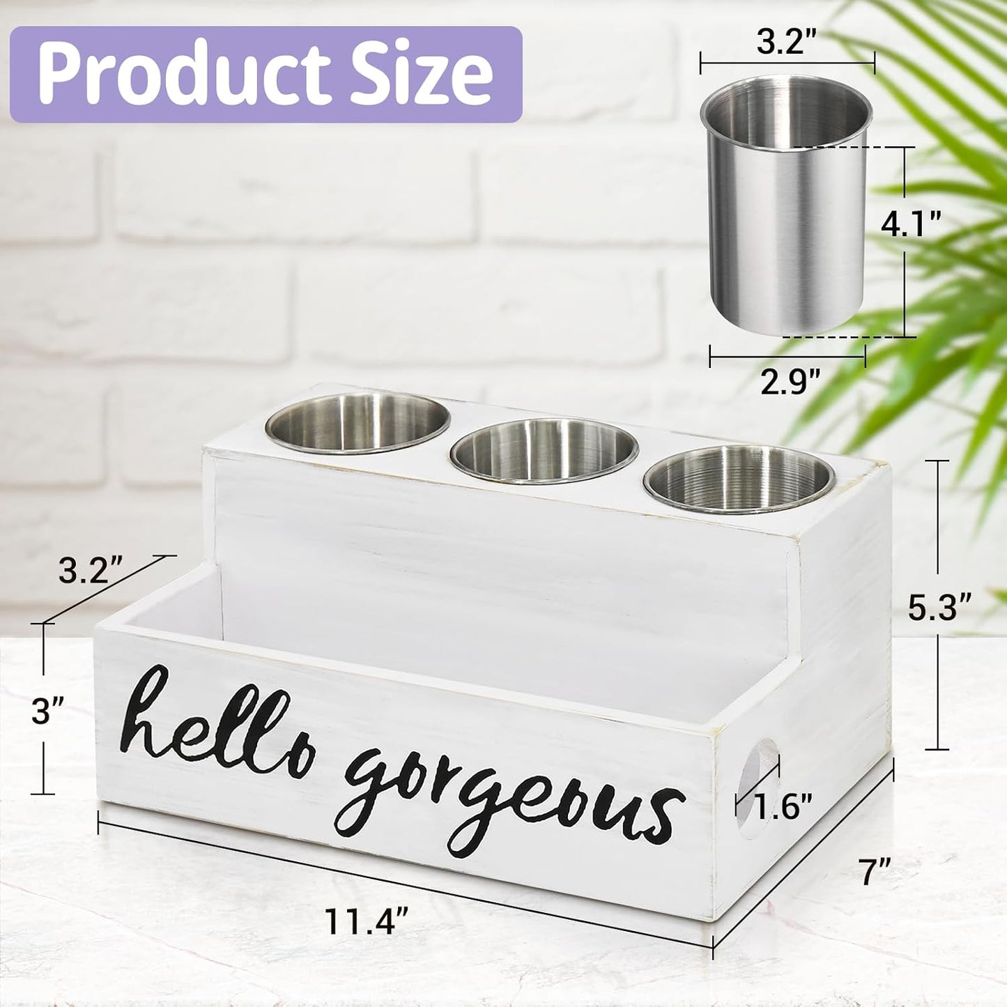 UNISTYLE Hair Dryer Holder Countertop Hair Tool Blow Dryer Holder, Hair Accessories Organizer for Bathroom Decor