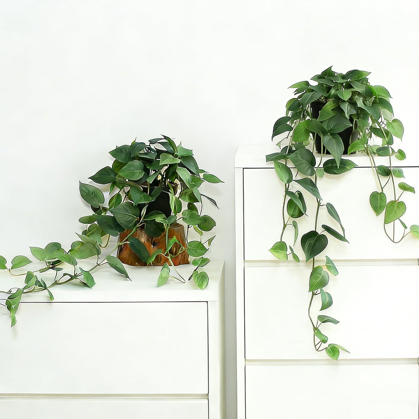 Waipfaru Fake Hanging Plants, 4Pcs Faux Ivy Pothos Vines Greenery