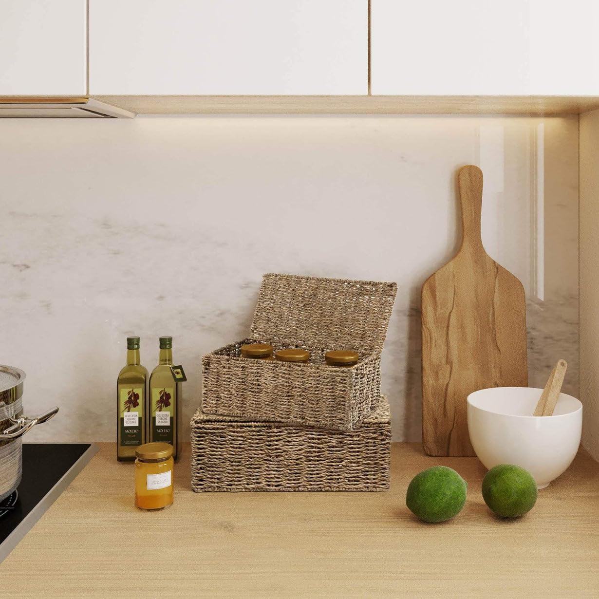 Seagrass Strorage Basket / Woven Gift Basket and Hamper