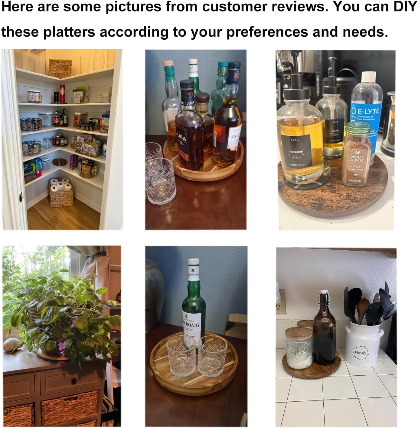 Wood Kitchen Counter Tray
