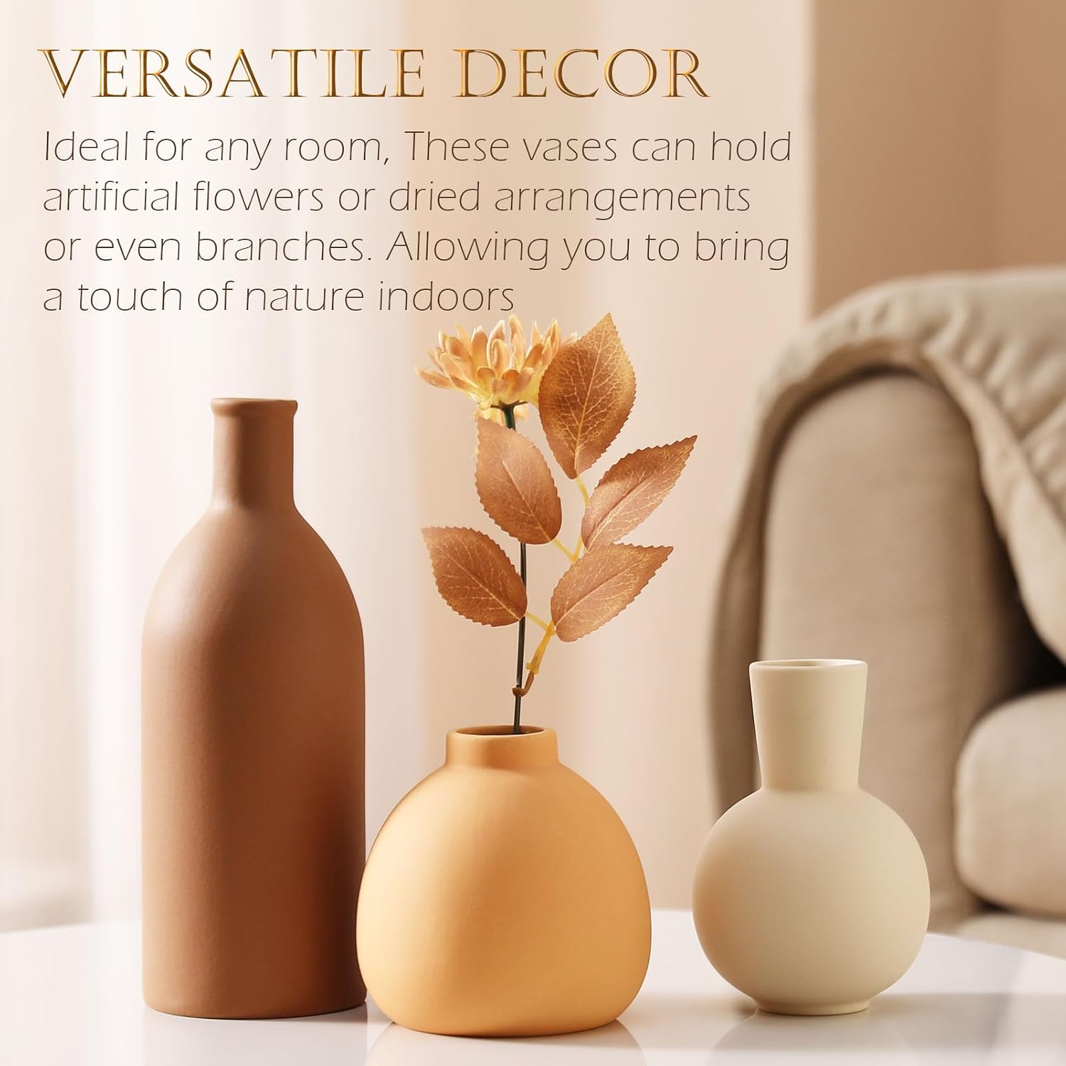 Ceramic Vase / Handcrafted Ceramic Vases / Set A / Set of 3