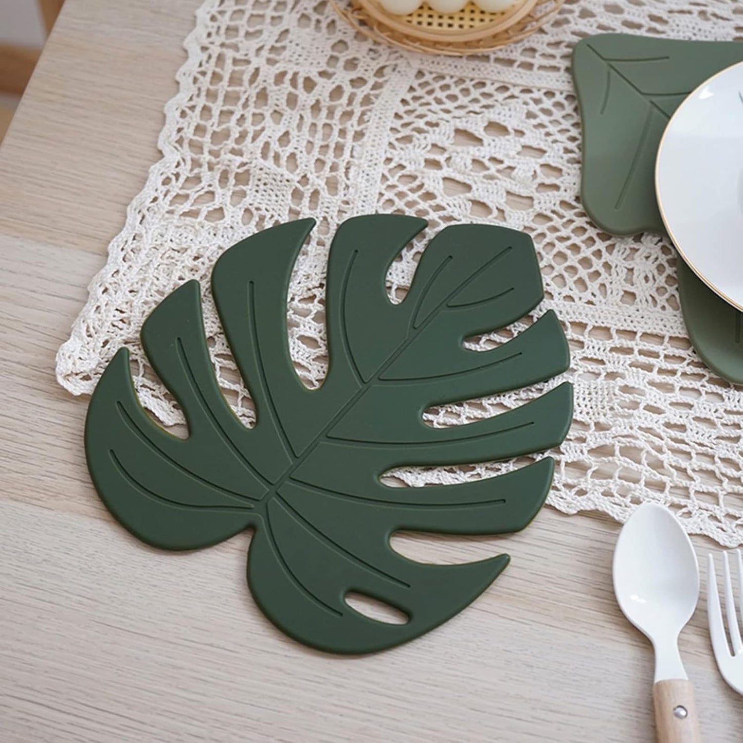 Monstera Pot Holder Hot Pads / Large / Set of 2