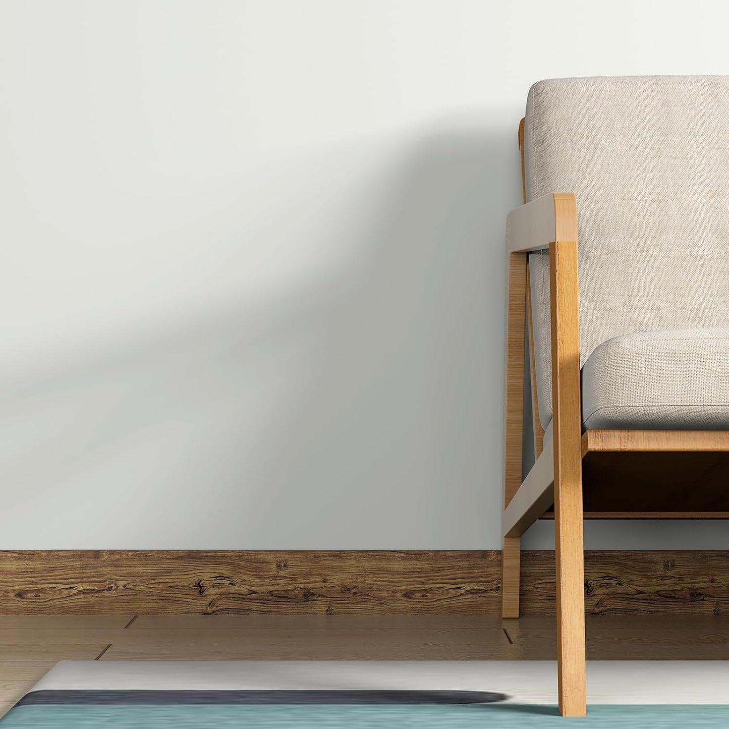 Wallpaper Border Peel and Stick " Wood Contact Paper Border Wood Grain Wall Border / 3 x 590