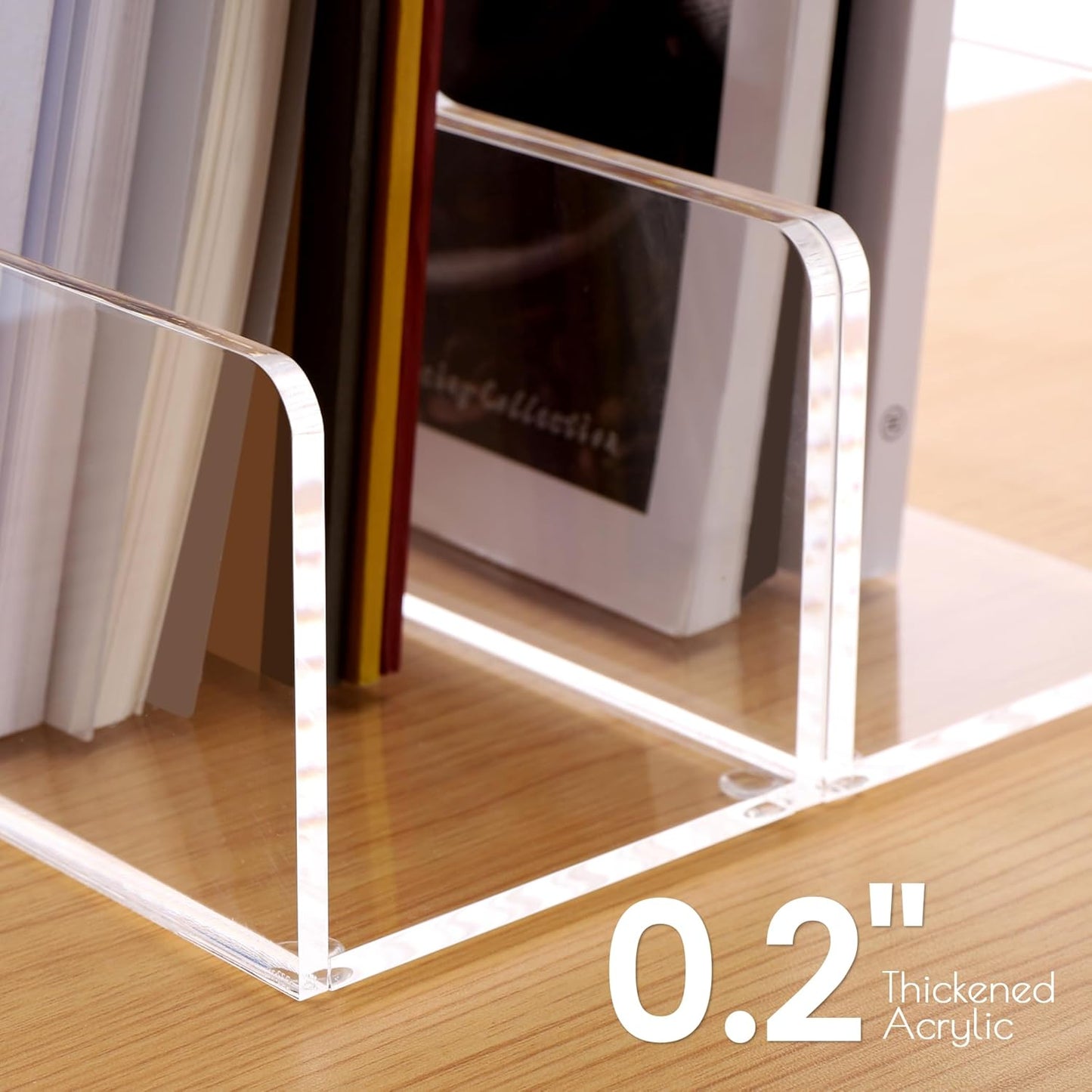 Acrylic Magazine File Holders / A4 / Clear / Set of 2