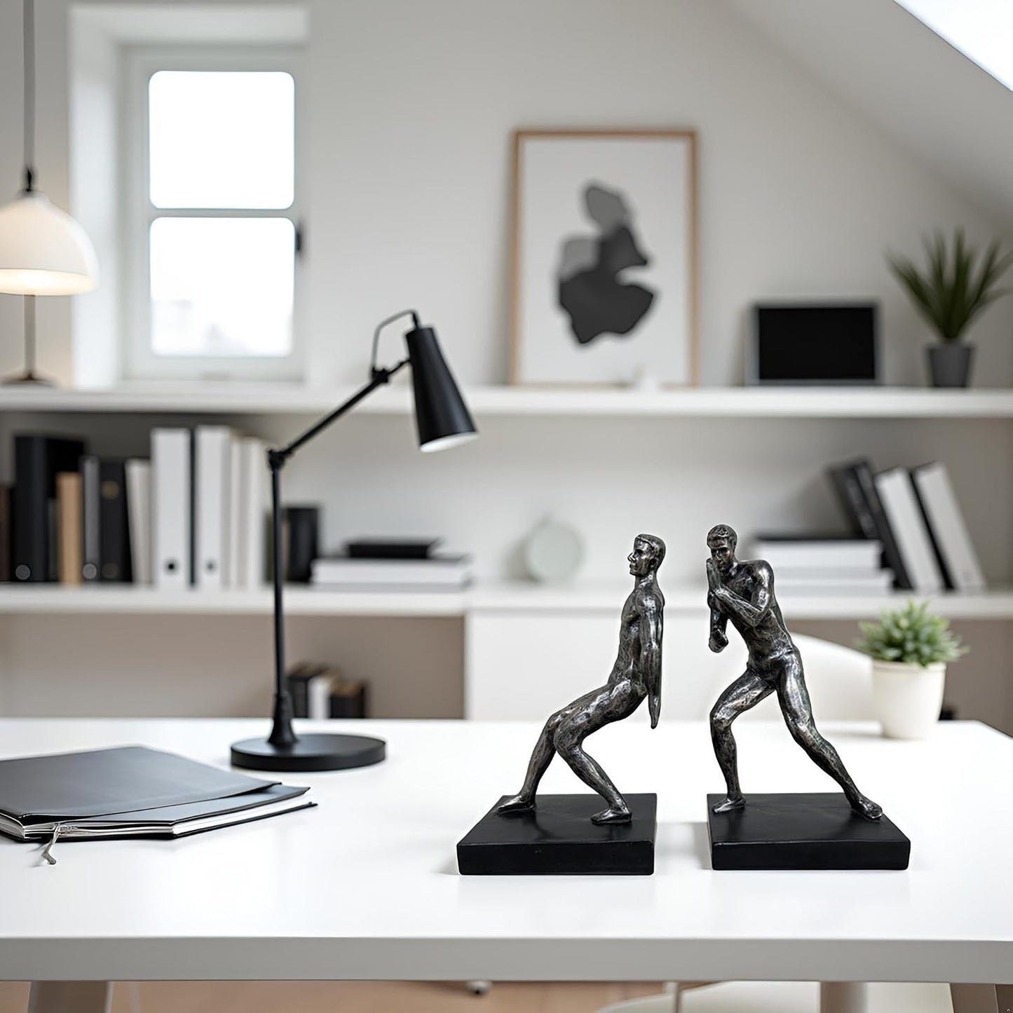 Modern Figure Bookends / Abstract Figure-imitation Copper