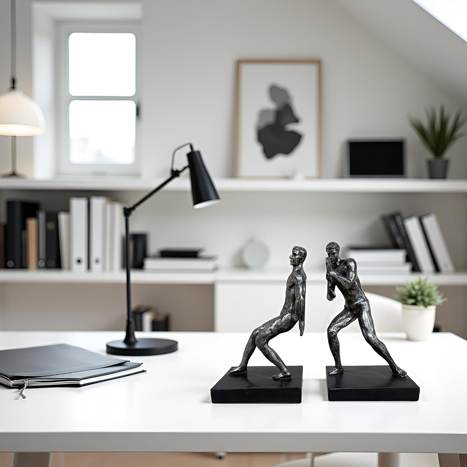 Modern Figure Bookends / Abstract Figure-imitation Copper