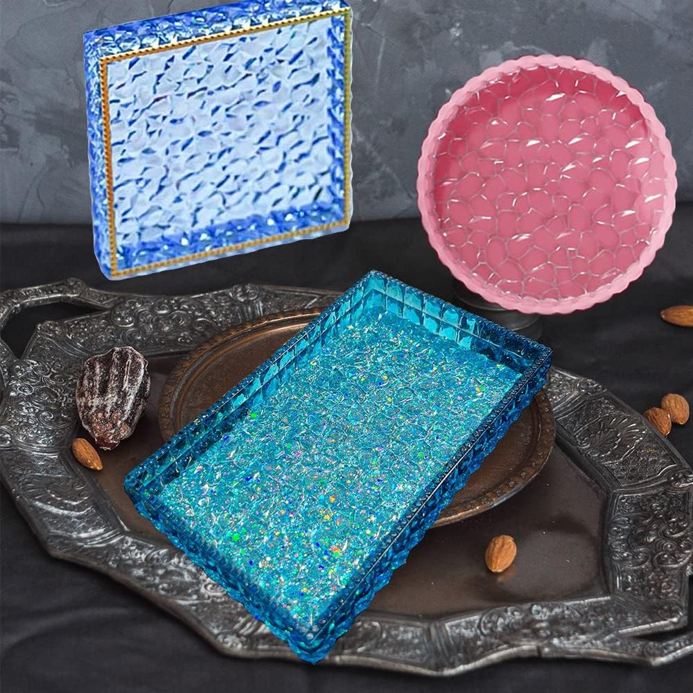 Diamond Resin Tray Mold / 3pc Diamond Trays / Set of 3
